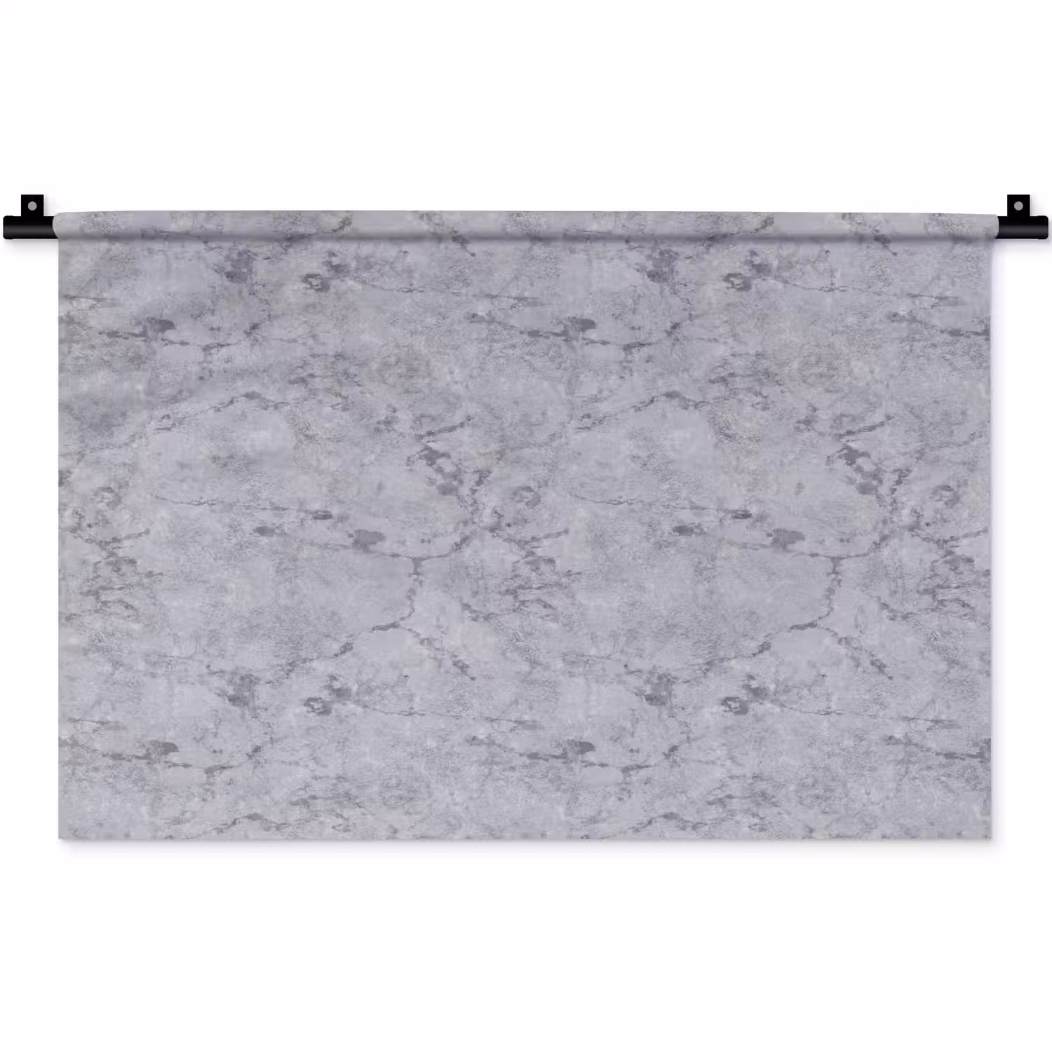 Marmerplaat - Patroon - Grijs Wandkleed katoen klein 269 -zz3d