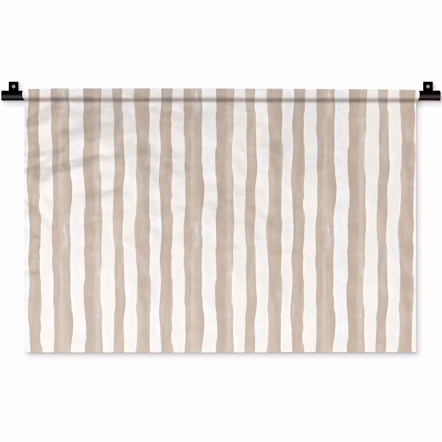 Minimalistisch - Strepen - Beige Wandkleed katoen klein 269 -zz3d