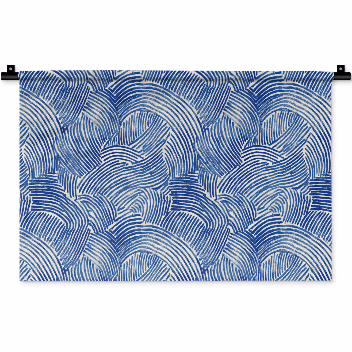 Modern - Abstract - Blauw Wandkleed katoen klein 269 -zz3d