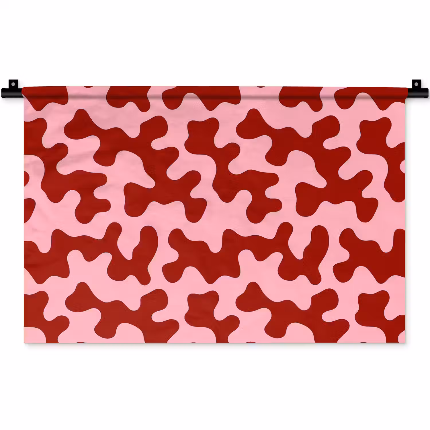 Modern - Abstract - Rood Wandkleed katoen klein 269 -zz3d