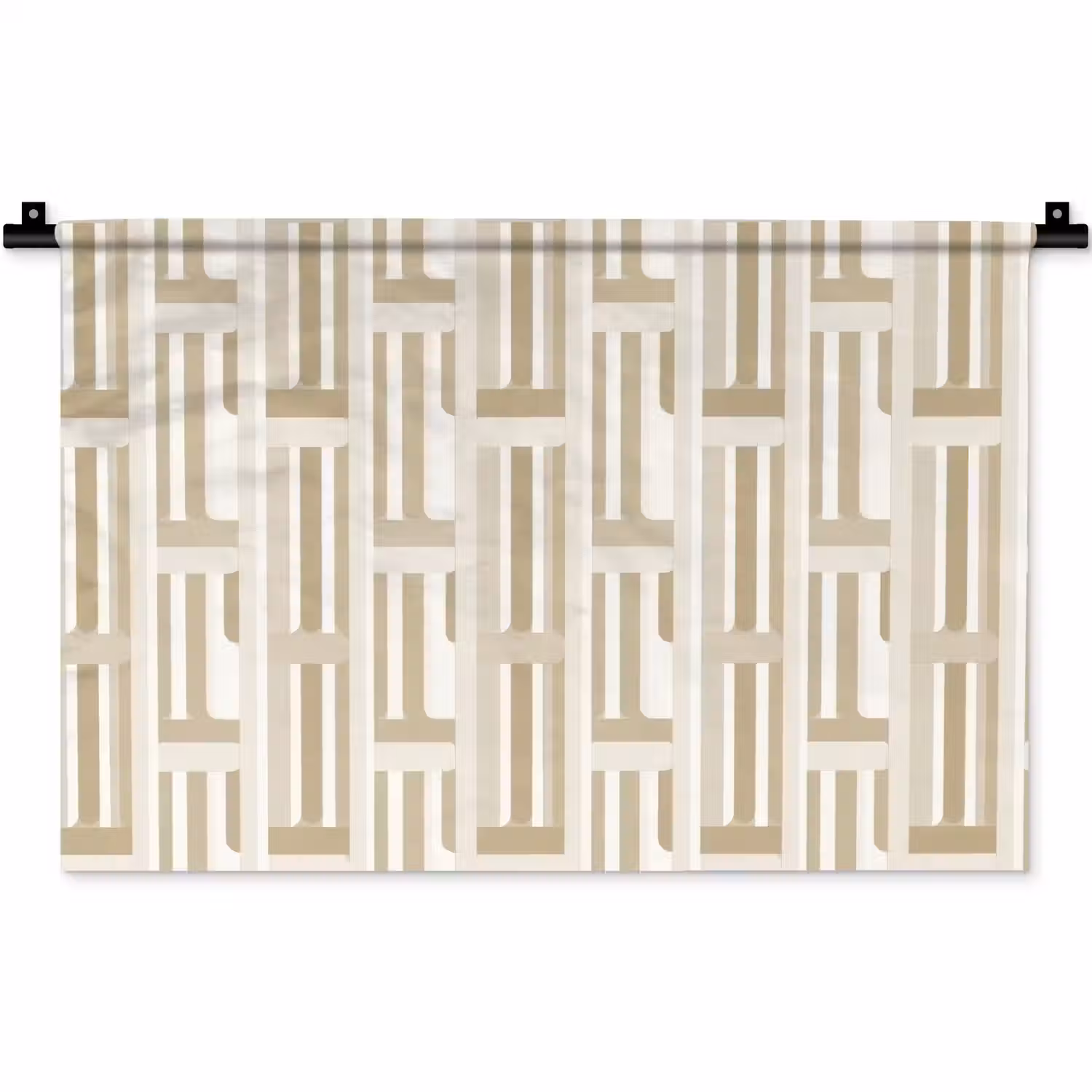 Modern - Geometrisch - Beige Wandkleed katoen klein 269 -zz3d