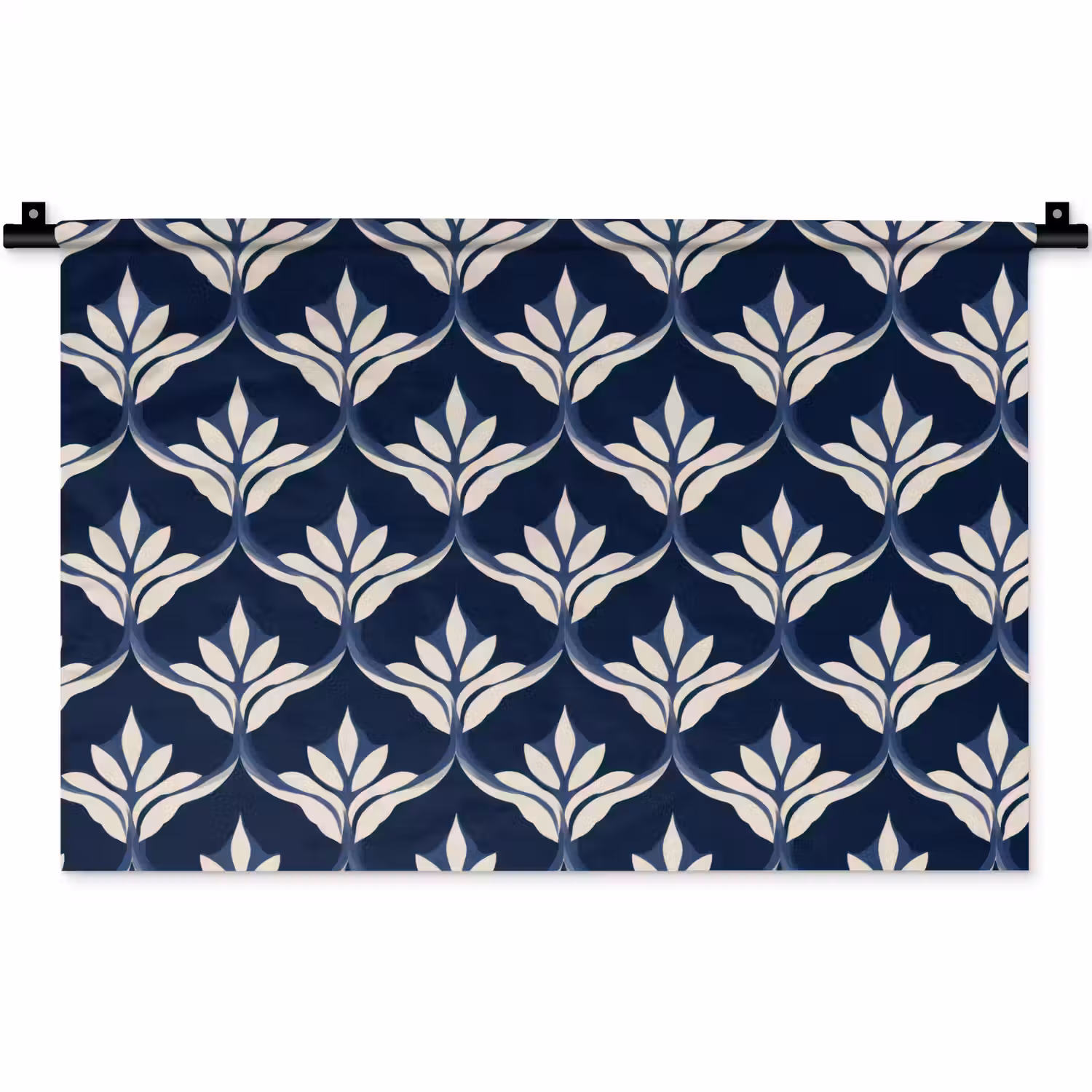 Modern - Ontwerp - Blauw Wandkleed katoen klein 269 -zz3d