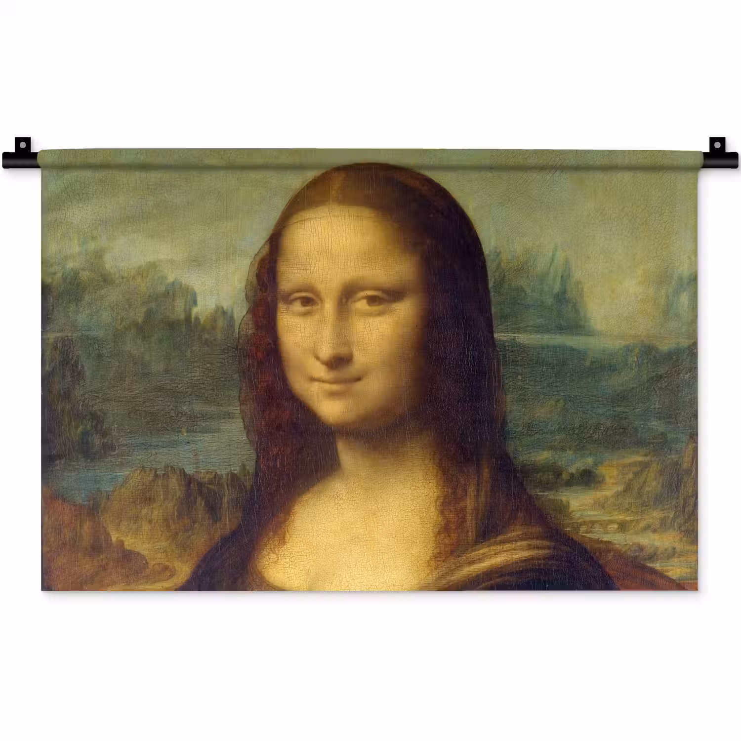 Mona Lisa - Leonardo da Vinci Wandkleed katoen klein -zz3d
