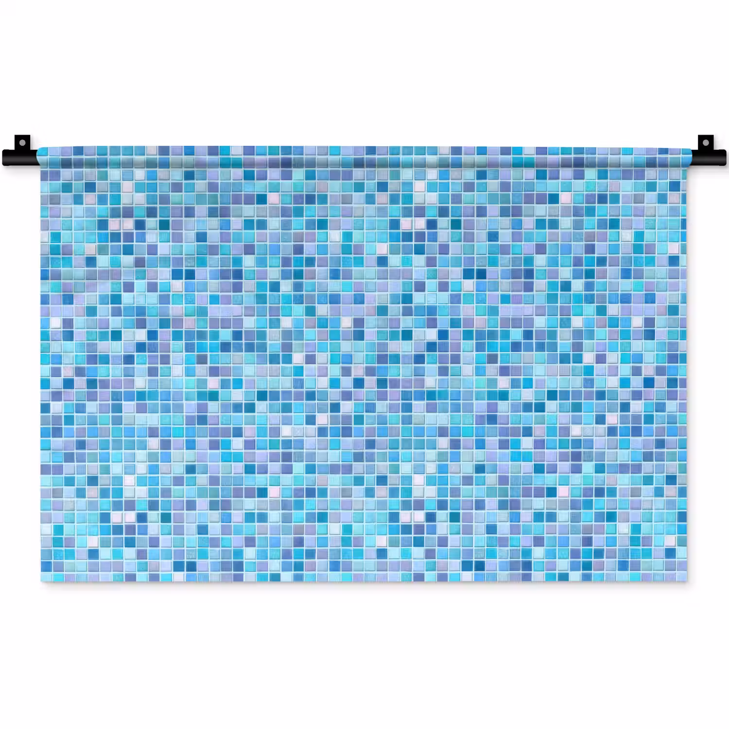 Mozaïek - Patroon - Turquoise Wandkleed katoen klein 269 -zz3d
