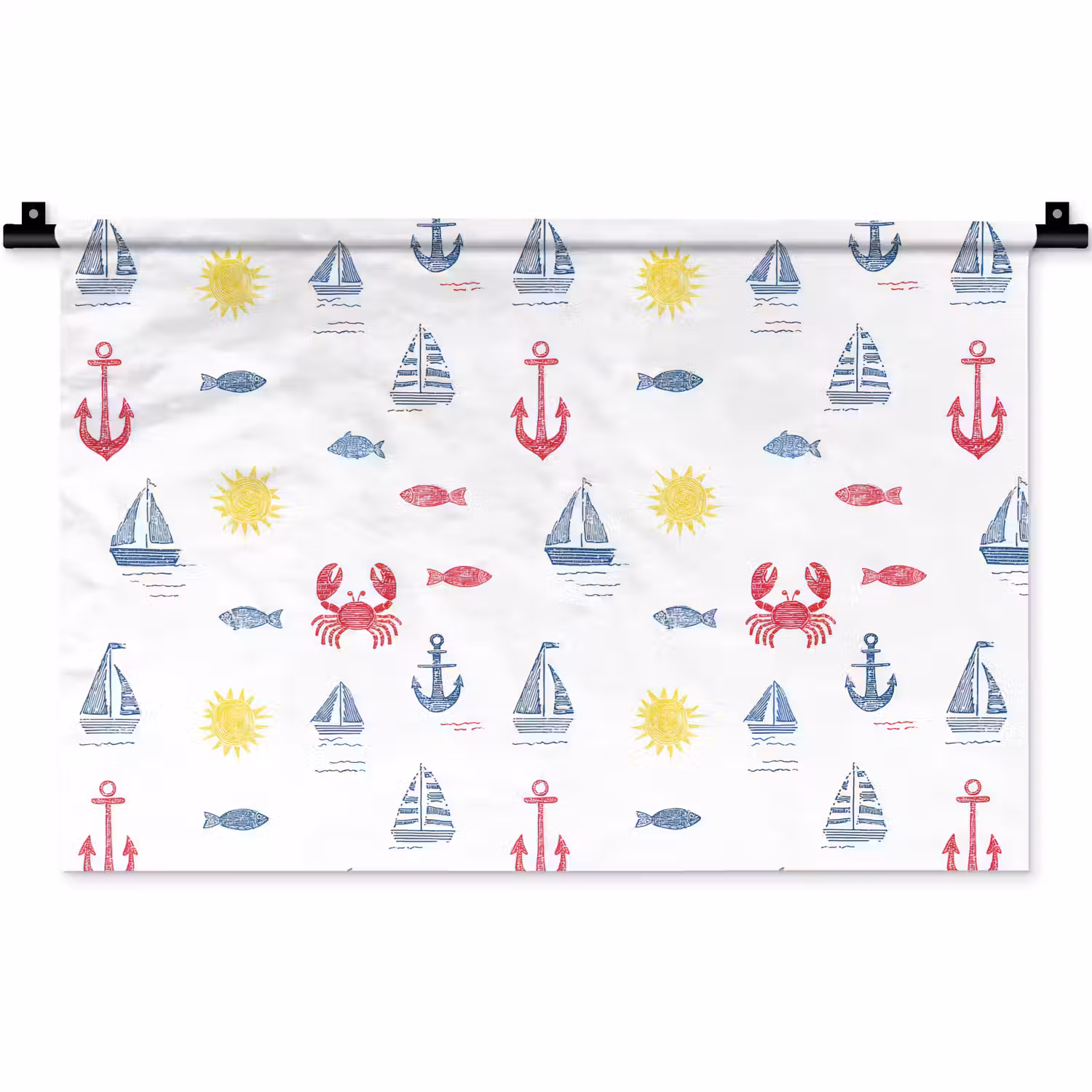 Nautisch - Illustraties - Kleurrijk Wandkleed katoen klein 269 -zz3d