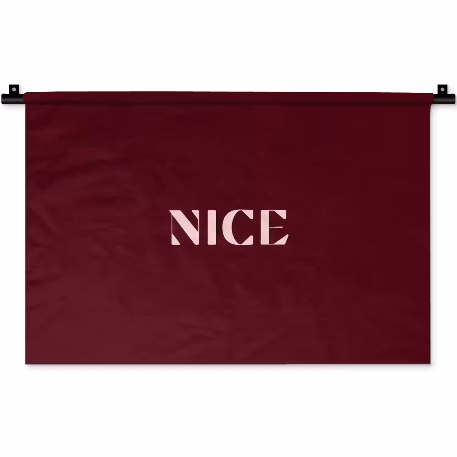 Nice - Bordeaux - Roze Wandkleed katoen klein -zz3d