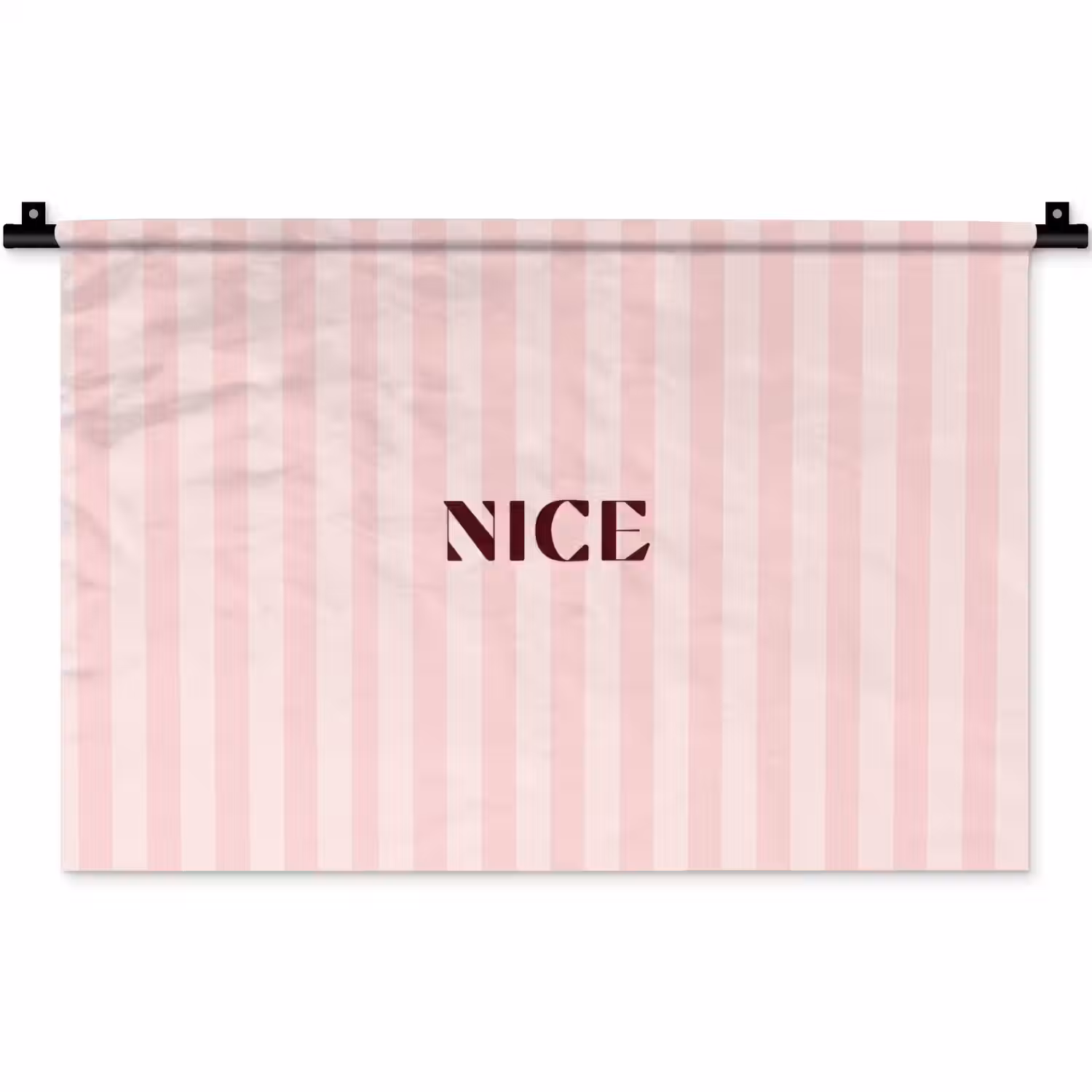 Nice - Strepen - Roze Wandkleed katoen klein -zz3d