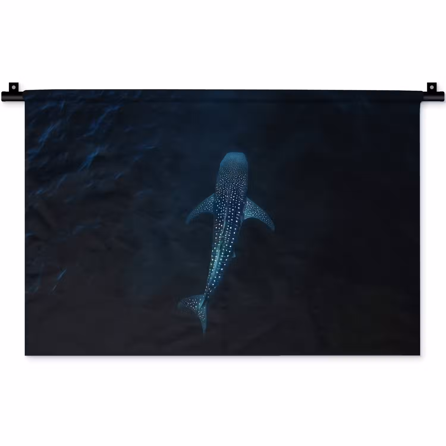 Oceaan - Walvishaai - Donkerblauw - Vlekken Wandkleed katoen klein -zz3d