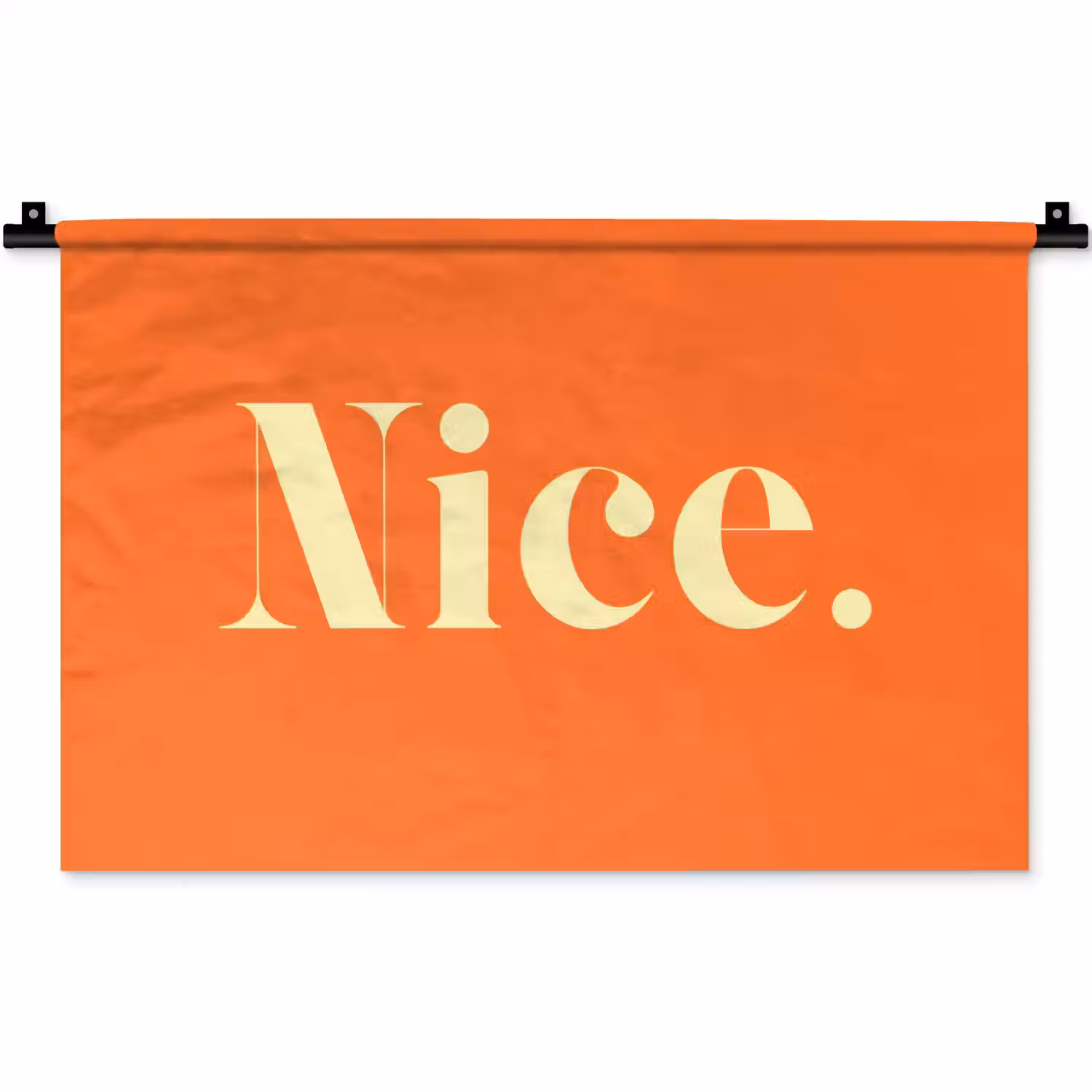 Oranje - Gebroken wit - Nice Wandkleed katoen klein -zz3d