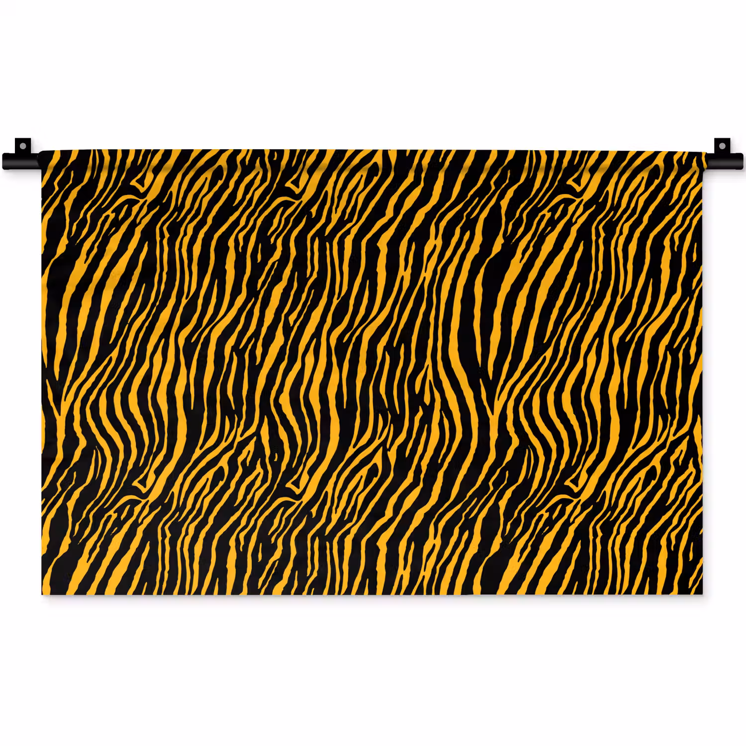 Oranje - Tijger - Zwart - Patroon Wandkleed katoen klein 269 -zz3d
