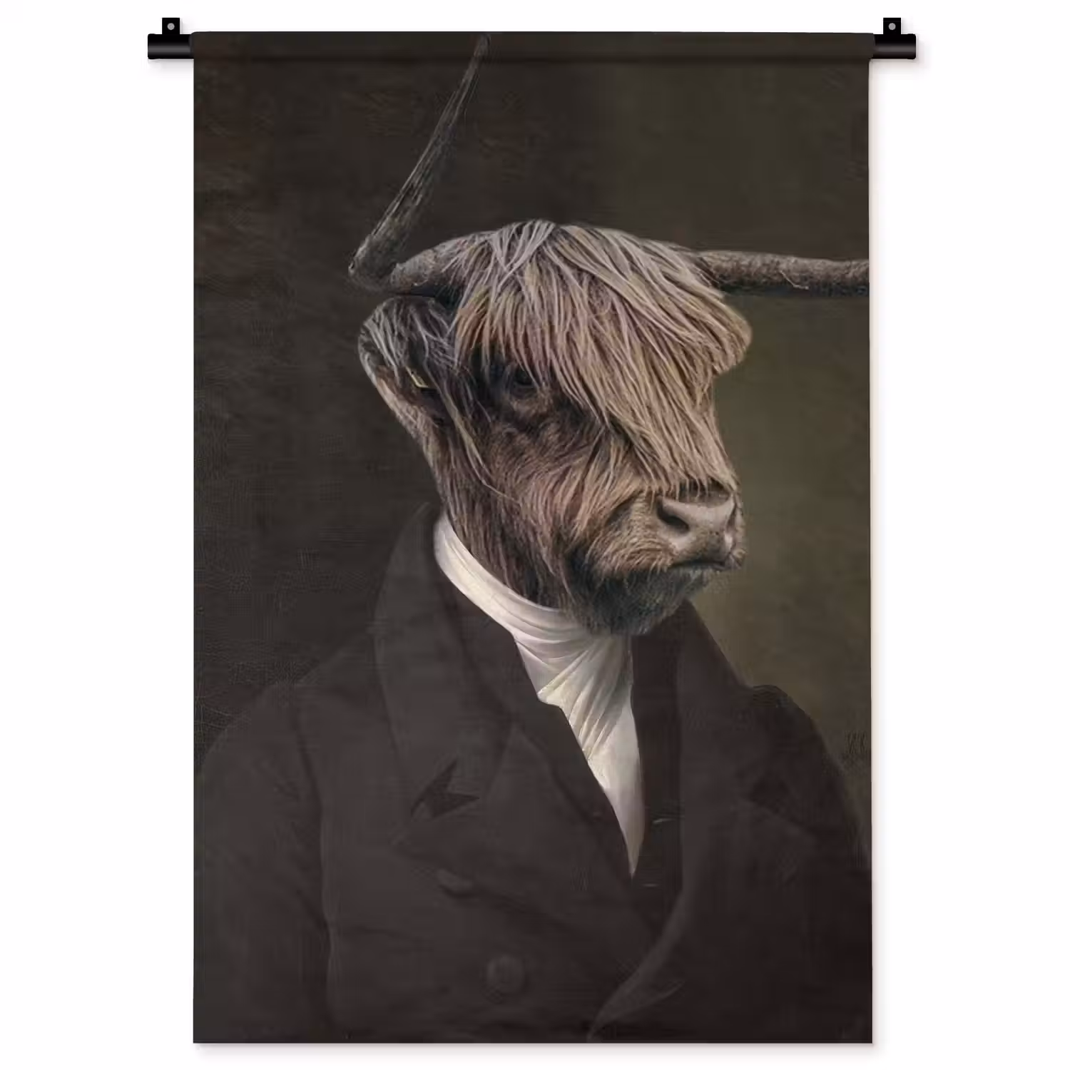 Oude Meesters - Schotse Hooglander - Dieren Wandkleed katoen klein -zz3d