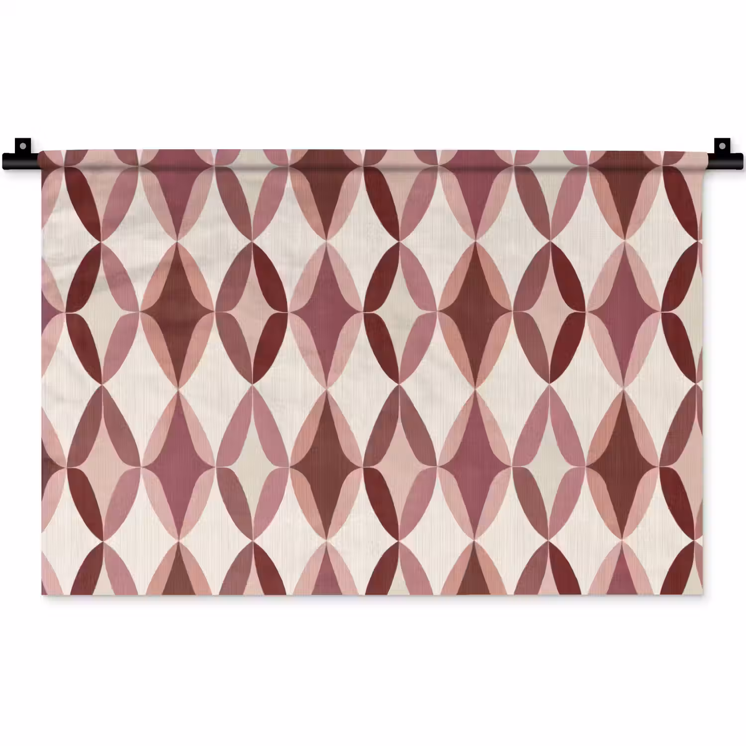Ovaal - Textuur - Roze Wandkleed katoen klein 269 -zz3d