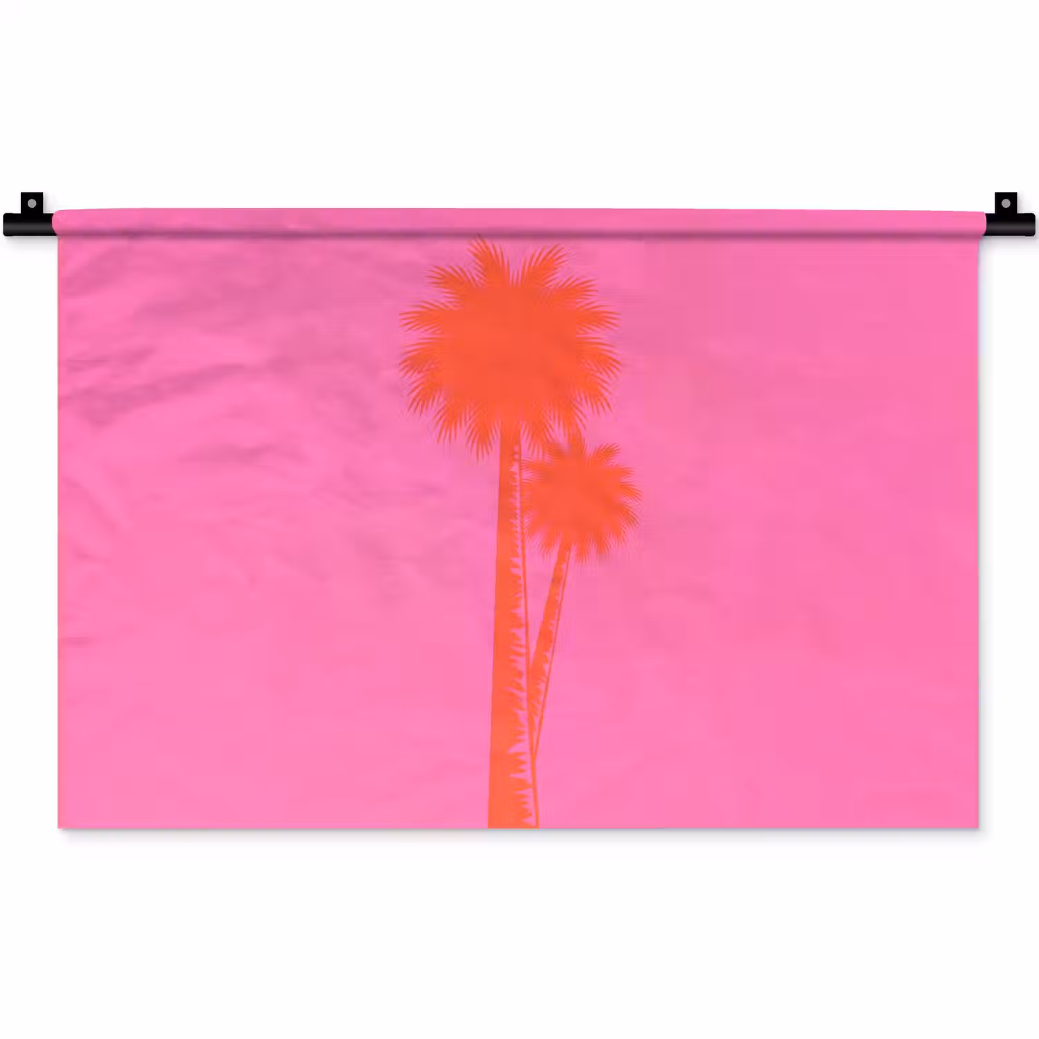 Palmbomen - Modern - Roze Wandkleed katoen klein -zz3d