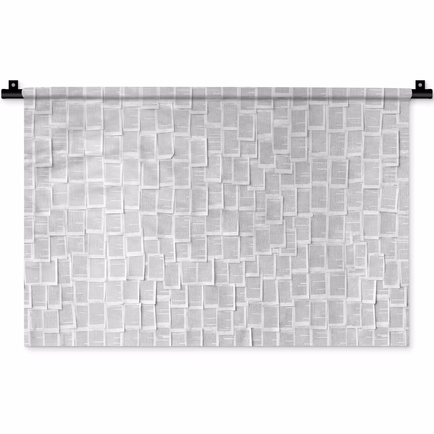 Papier - Overlappend - Textuur - Modern - Wit Wandkleed katoen klein -zz3d
