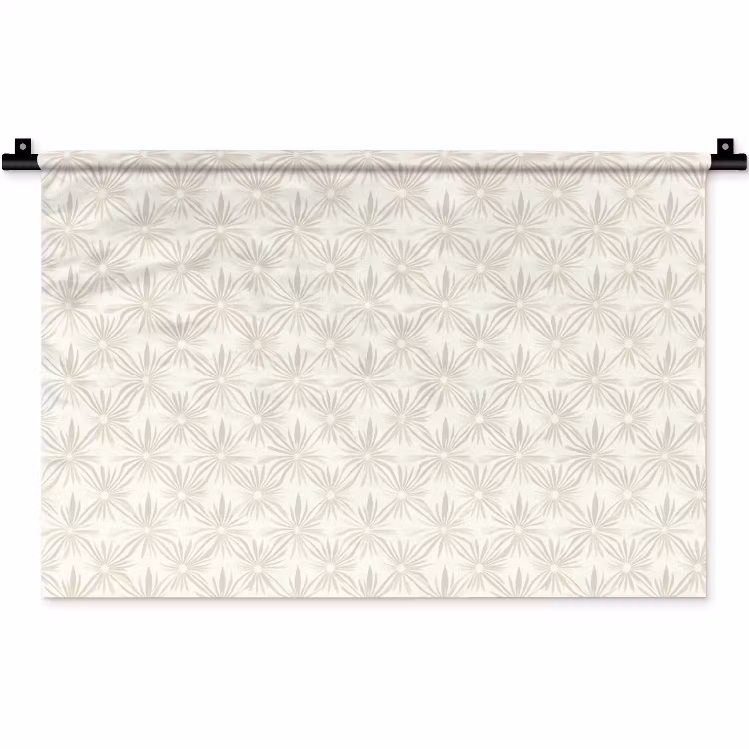 Patroon - Bloemen - Beige Wandkleed katoen klein 269 -zz3d