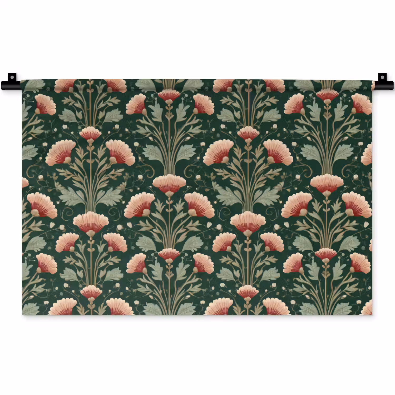 Patroon - Botanisch - Kleurrijk Wandkleed katoen klein 269 -zz3d