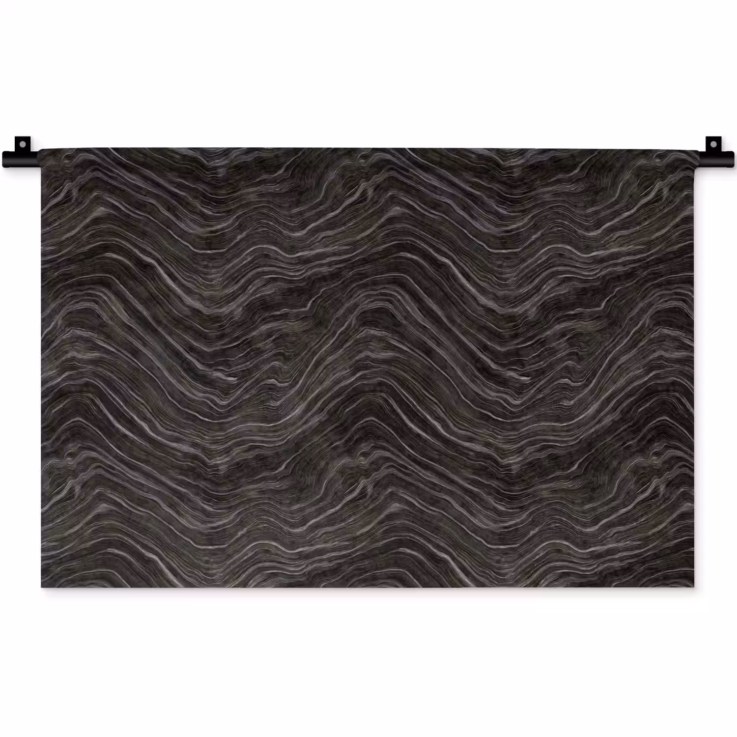 Patroon - Contrast - Antraciet Wandkleed katoen klein 269 -zz3d