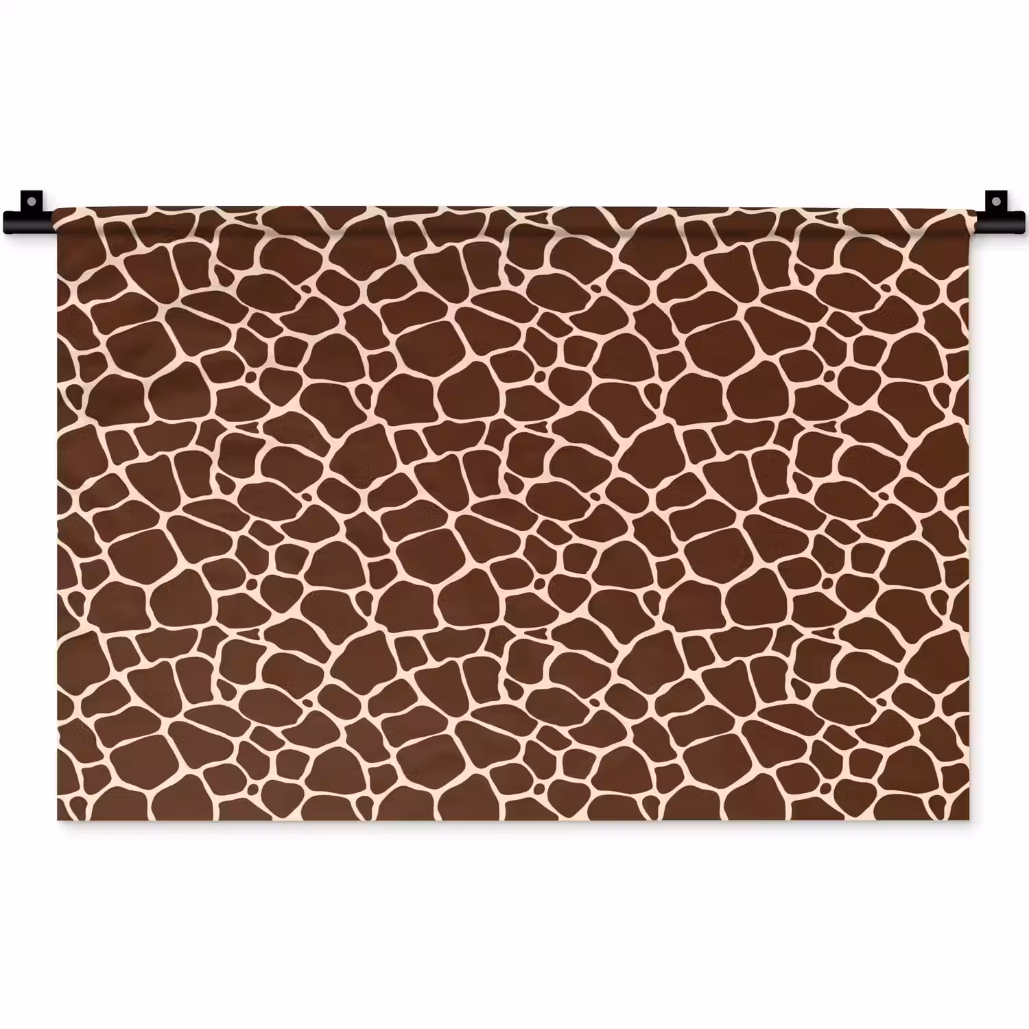 Patroon - Giraf - Bruin Wandkleed katoen klein 269 -zz3d