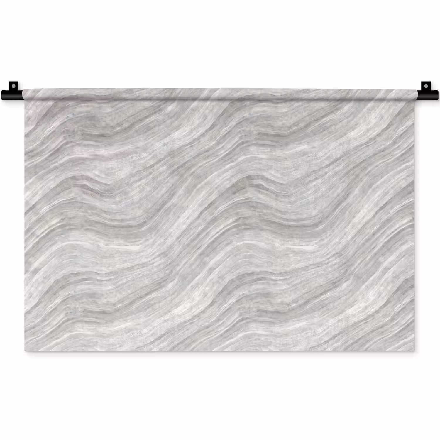Patroon - Helder - Wit - Grijs Wandkleed katoen klein 269 -zz3d