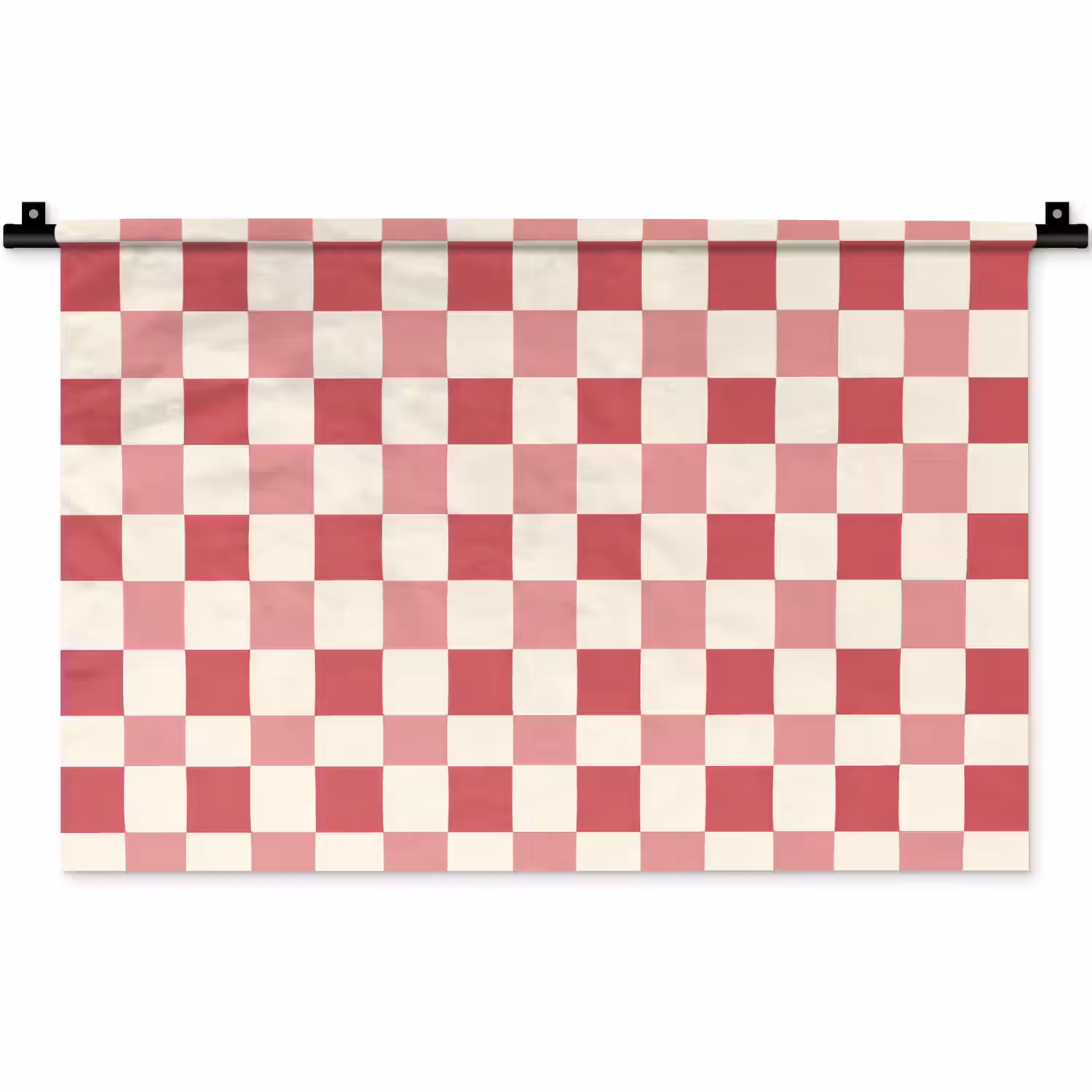 Patroon - Schaak - Roze Wandkleed katoen klein 269 -zz3d