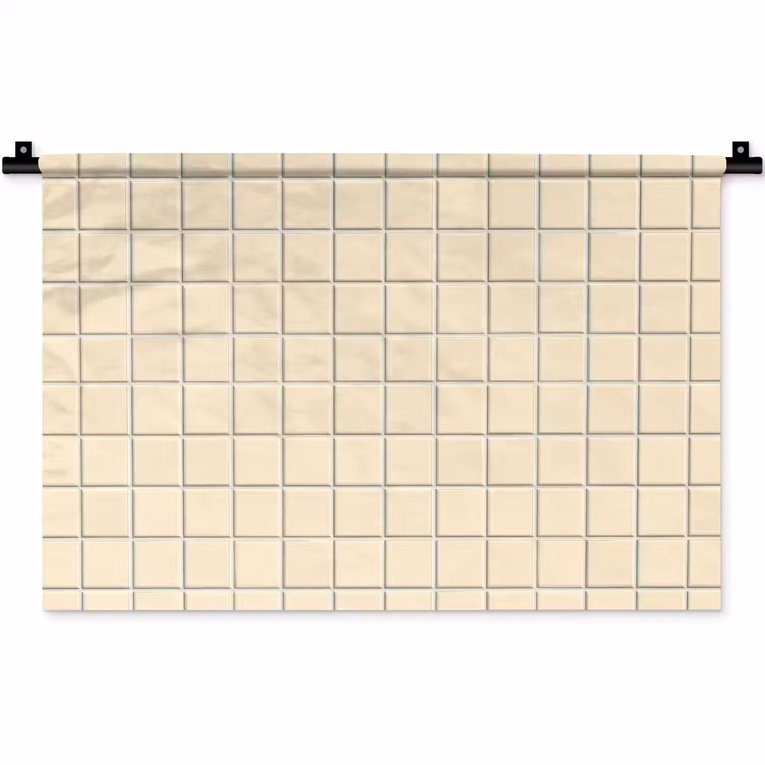 Patroon - Tegels - Gebroken - Wit Wandkleed katoen klein 269 -zz3d