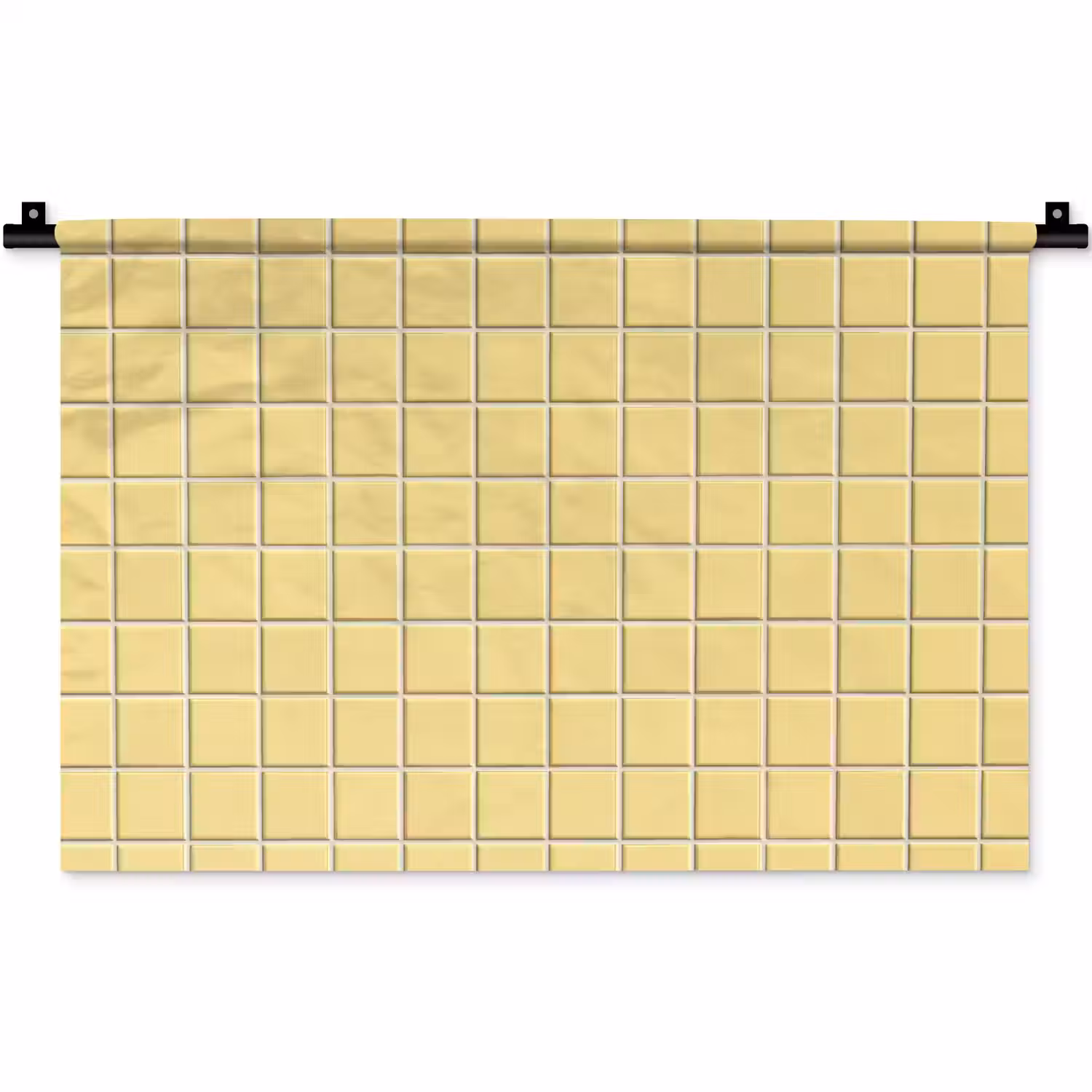 Patroon - Tegels - Geel Wandkleed katoen klein 269 -zz3d