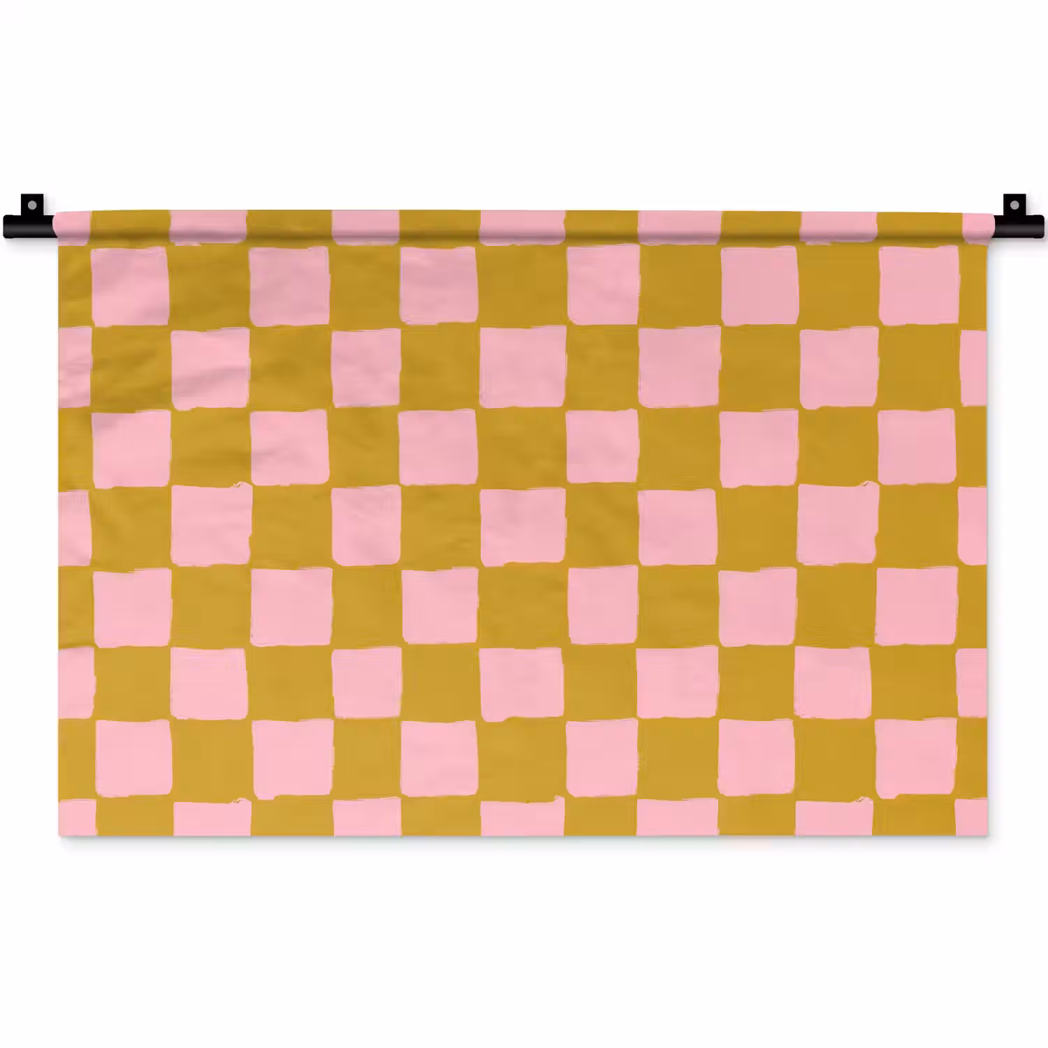 Patroon - Vierkant - Roze Wandkleed katoen klein 269 -zz3d