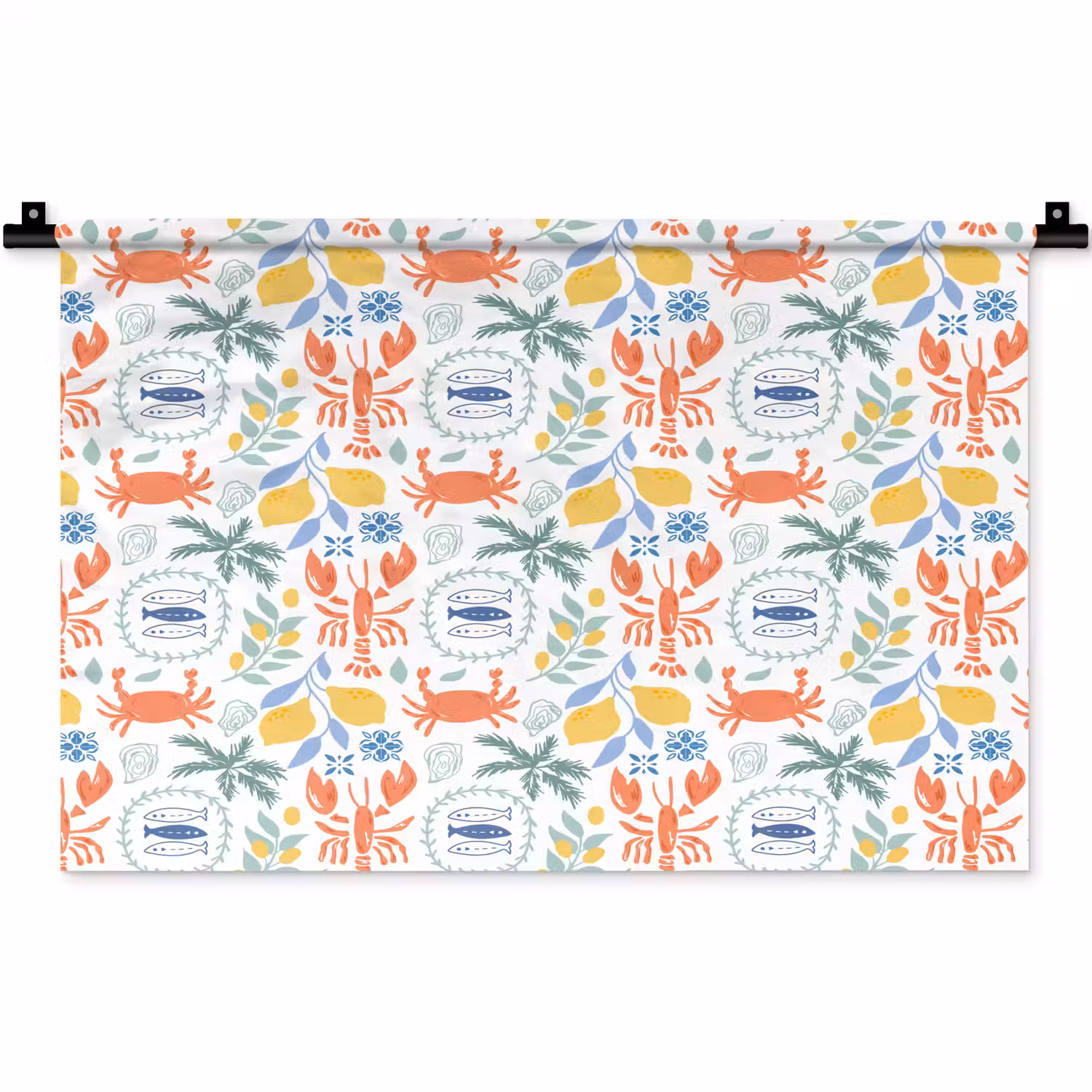 Zee - Sfeer - Citroen - Vis Wandkleed katoen klein 269 -zz3d