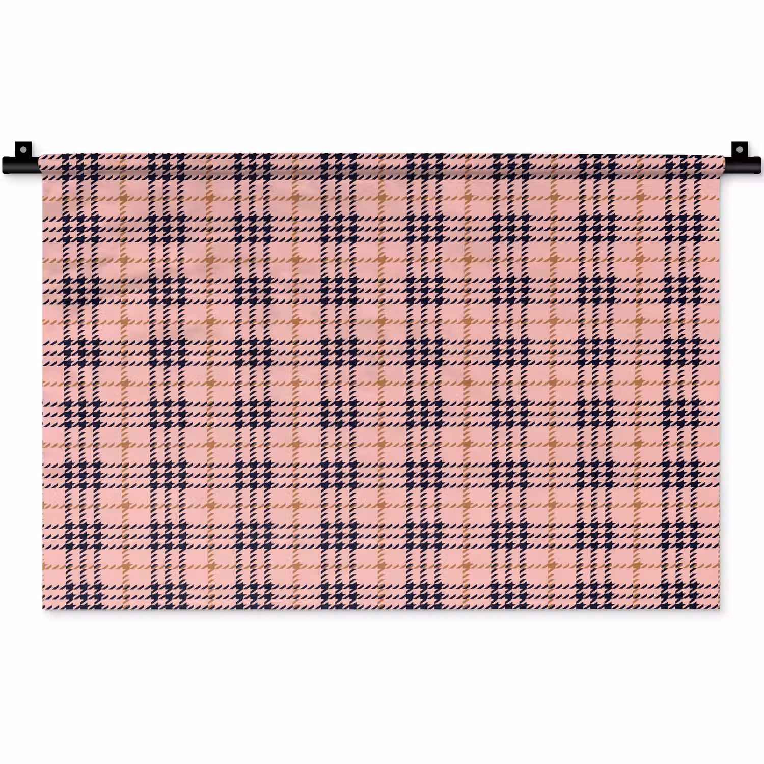 Plaid - Patroon - Schotse - Roze Wandkleed katoen klein 269 -zz3d