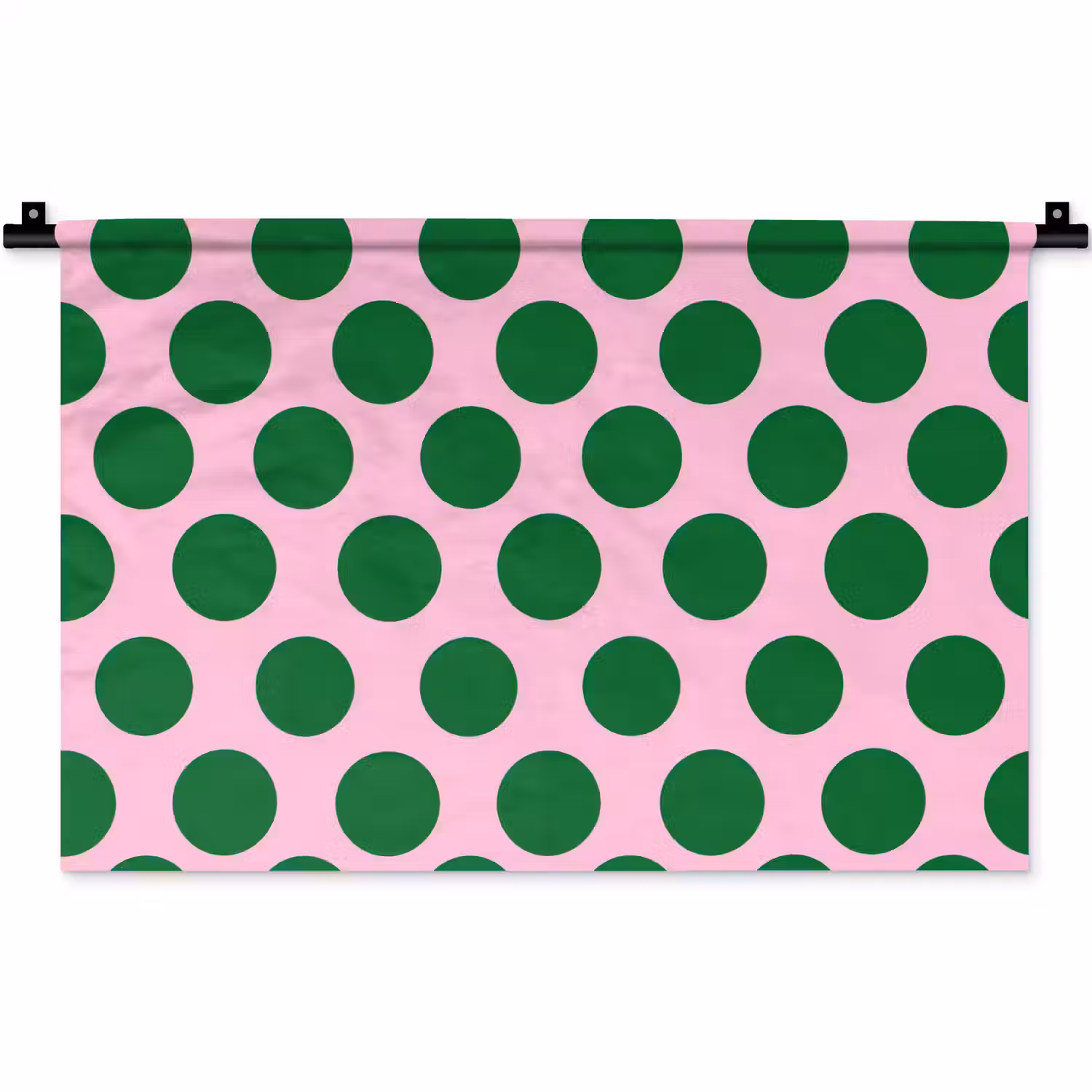 Polkadots - Patroon - Groen Wandkleed katoen klein 269 -zz3d
