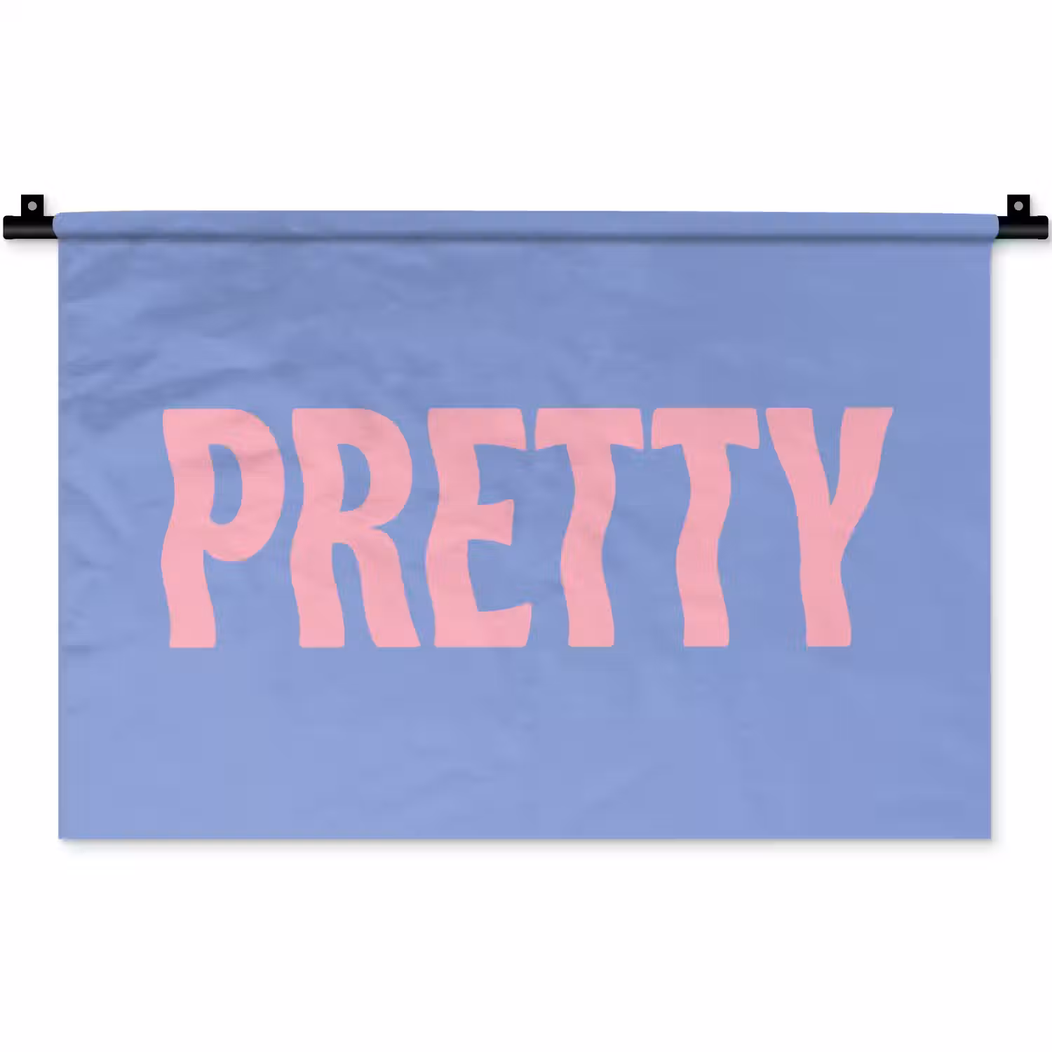 Pretty - Roze - Blauw - Golvend Wandkleed katoen klein -zz3d