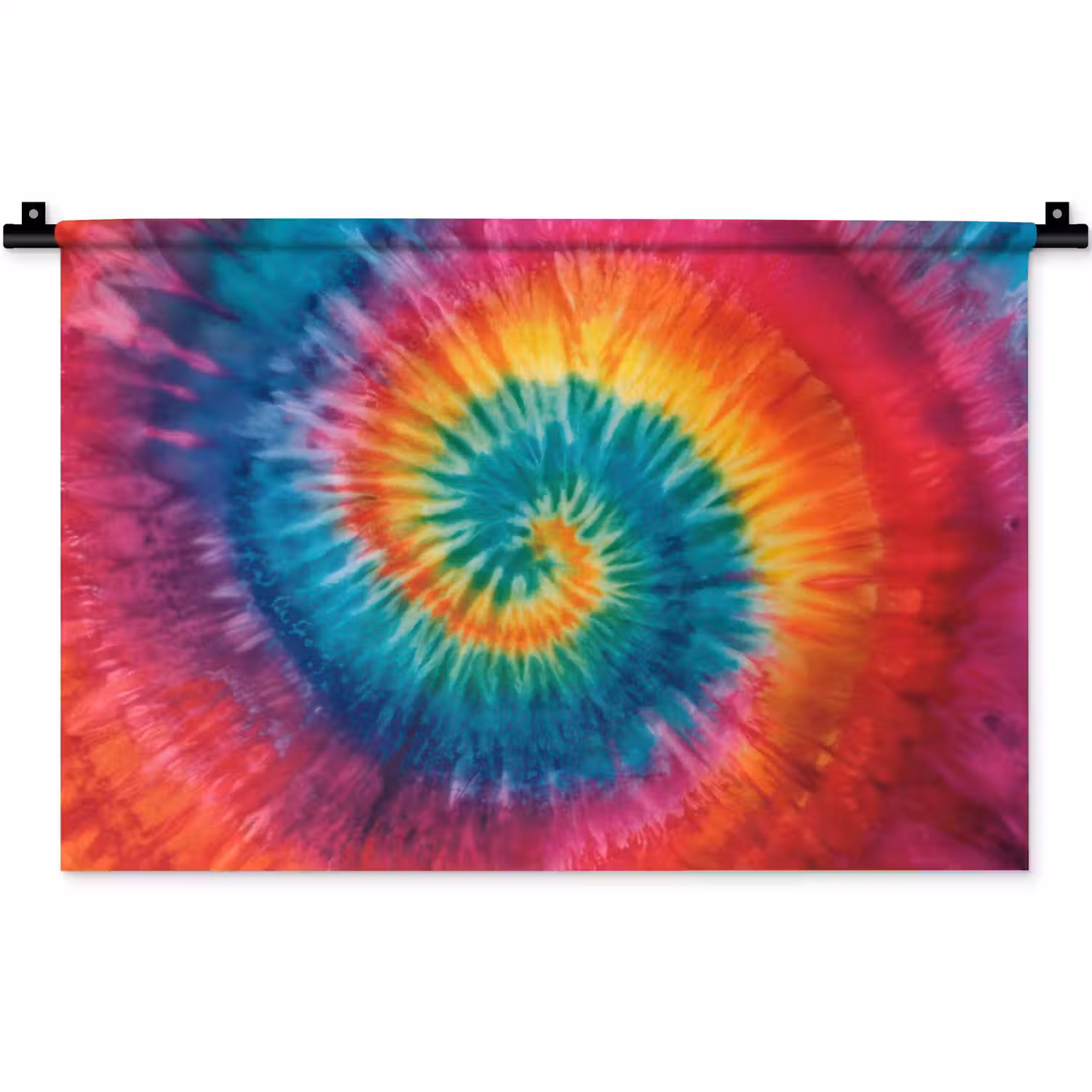 Regenboogkleuren - Tie dye - Wandkleed katoen klein -zz3d