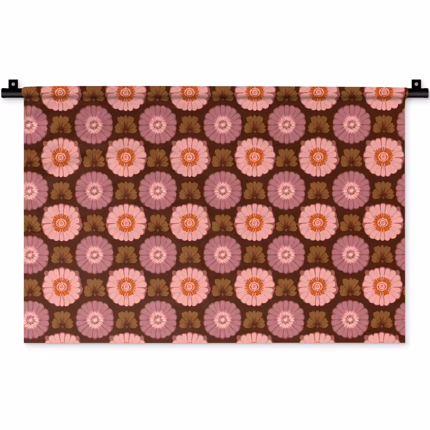 Retro - Madelief - Roze Wandkleed katoen klein 269 -zz3d