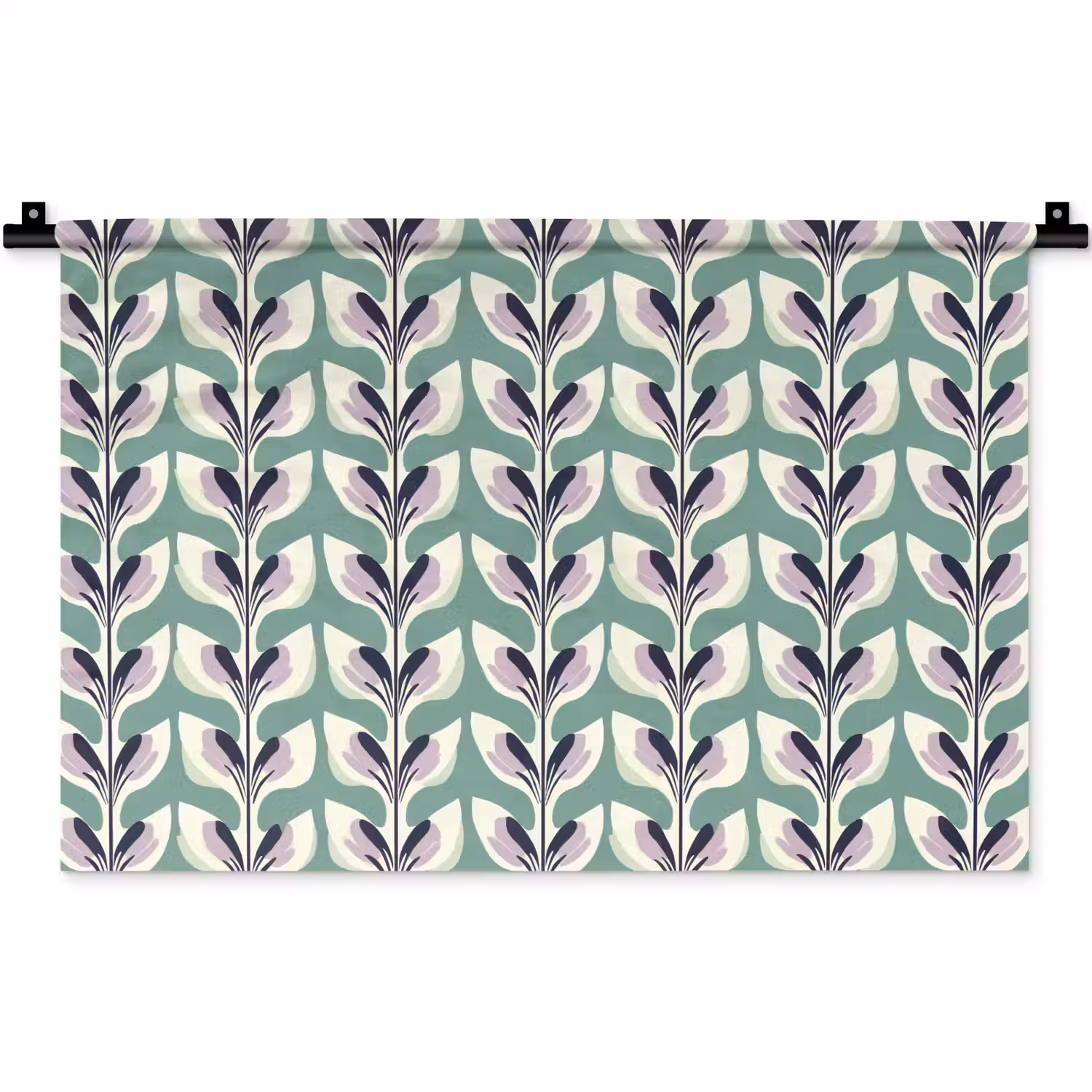 Retro - Modern - Groen Wandkleed katoen klein 269 -zz3d