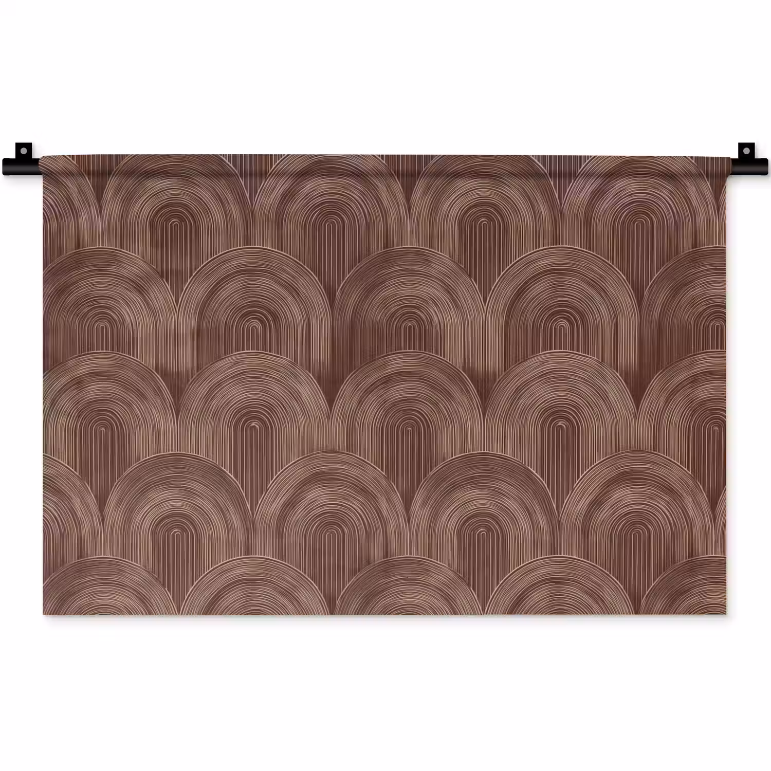 Ritmisch - Effect - Bruin Wandkleed katoen klein 269 -zz3d