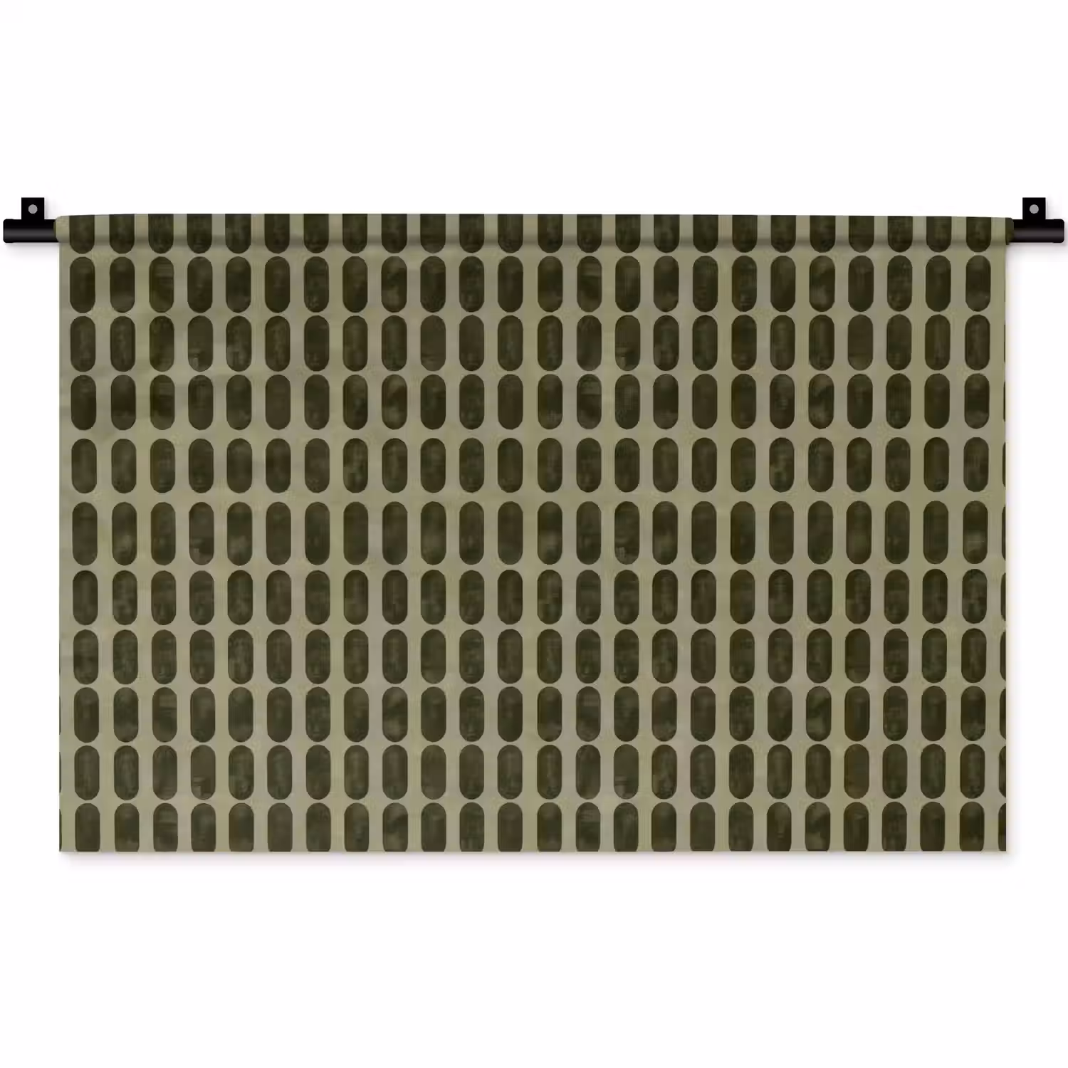 Ritmisch - Effect - Groen Wandkleed katoen klein 269 -zz3d
