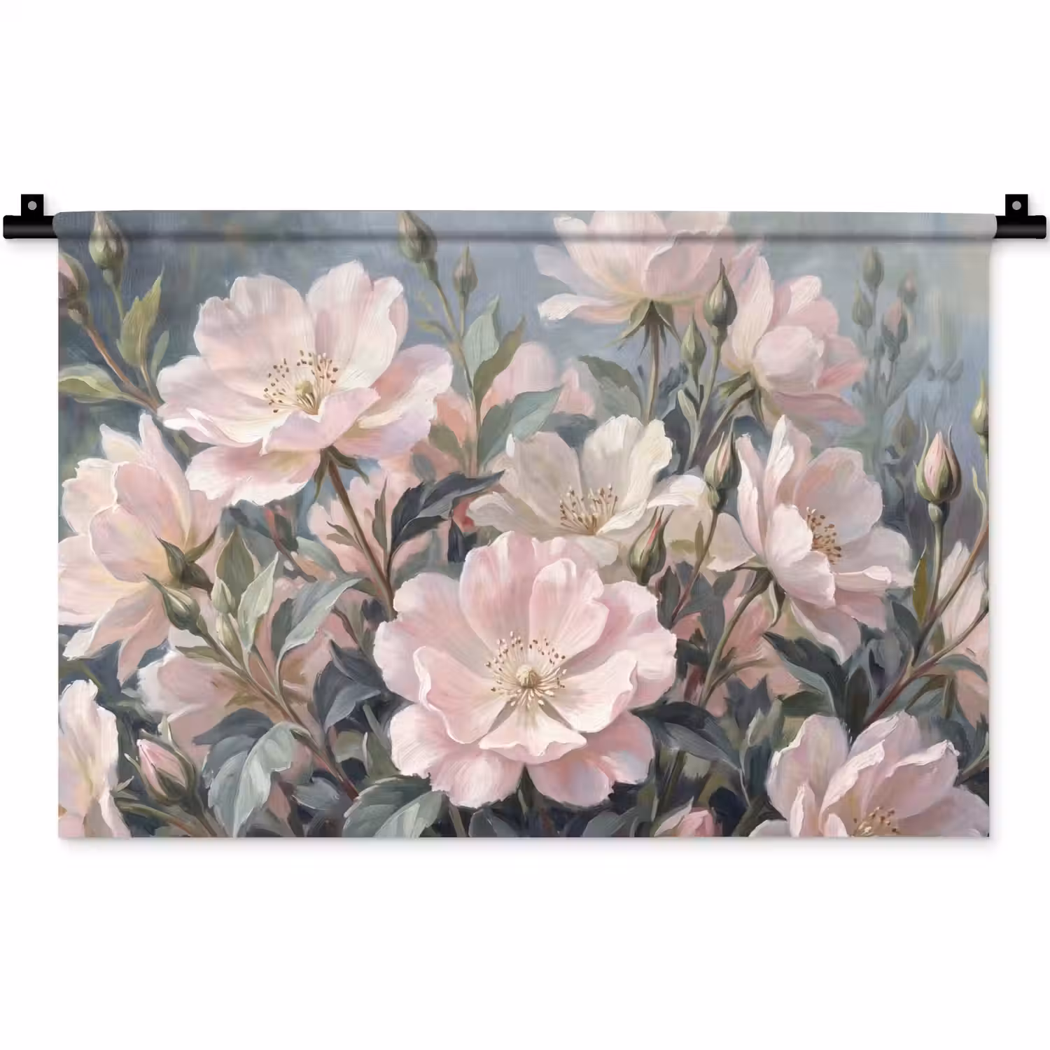 Rozen - Illustratie - Roze Wandkleed katoen klein -zz3d