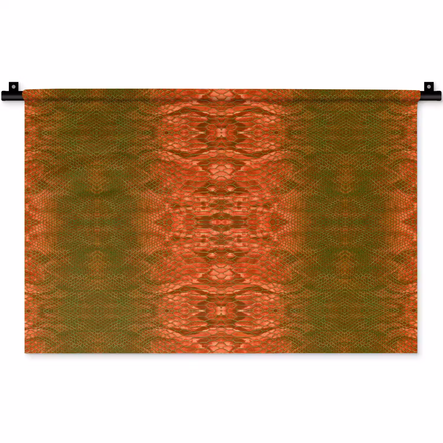 Slang - Boa - Rood - Groen Wandkleed katoen klein 269 -zz3d