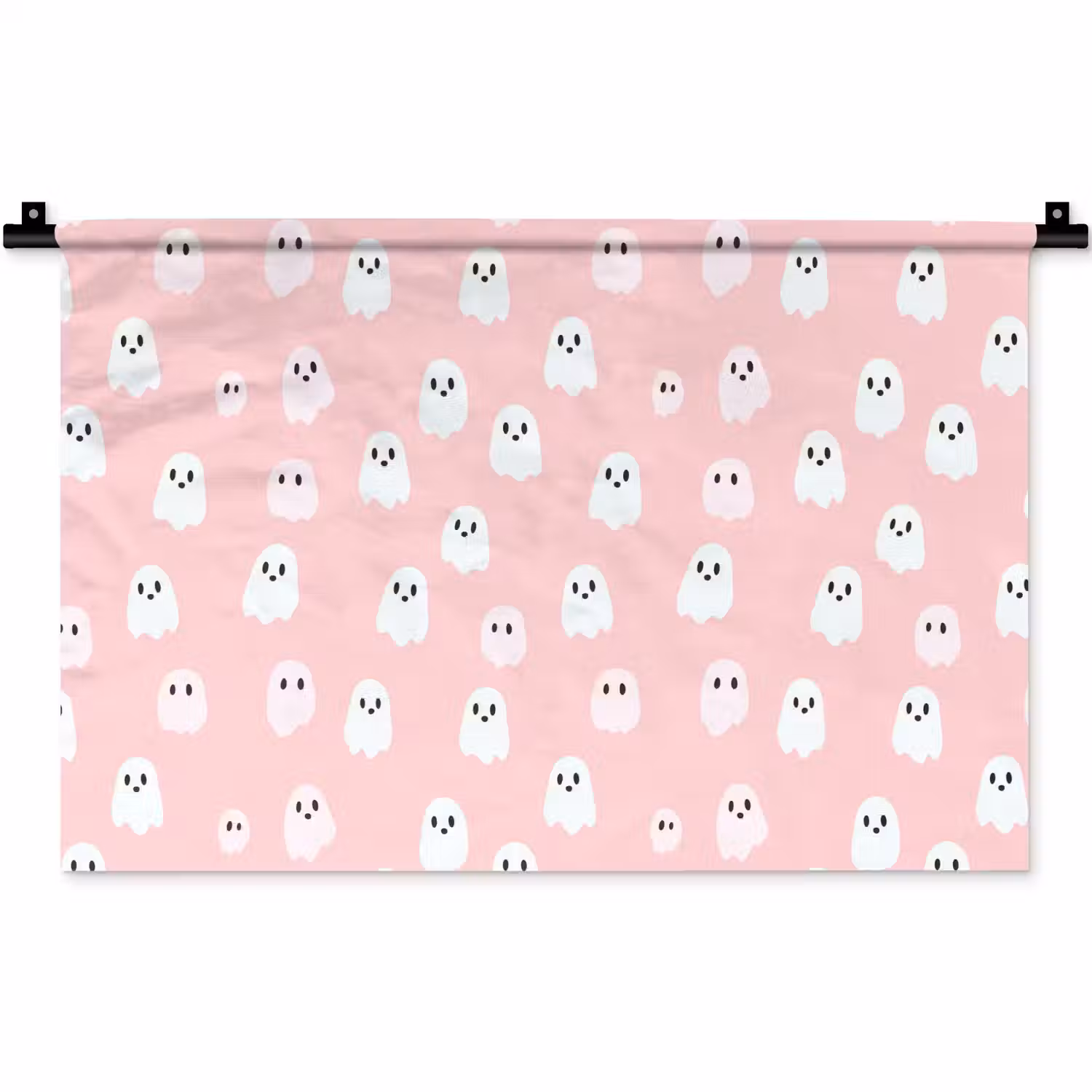 Spookjes - Patroon - Roze Wandkleed katoen klein 269 -zz3d