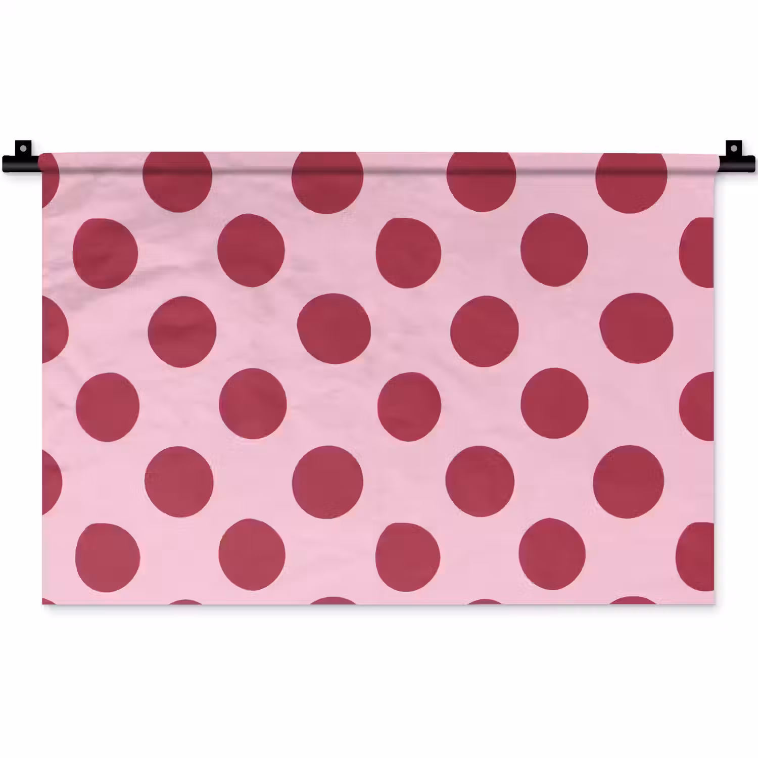 Stippen - Patroon - Bordeaux Wandkleed katoen klein 269 -zz3d