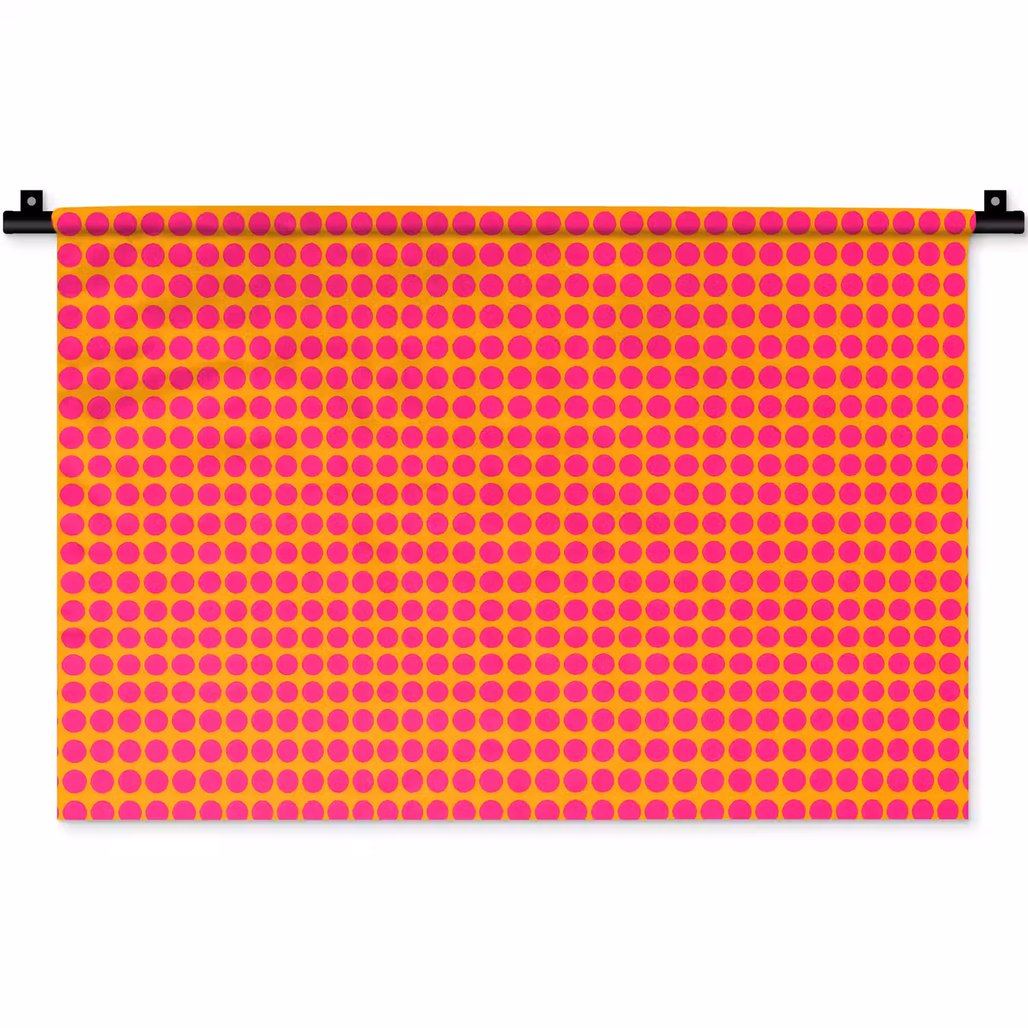 Stippen - Patroon - Oranje Wandkleed katoen klein 269 -zz3d