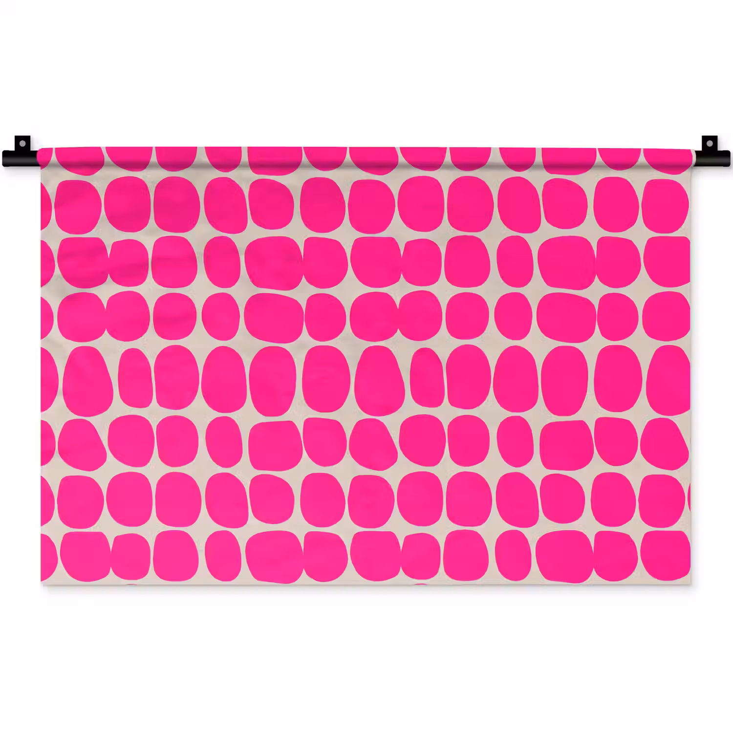 Stippen - Patroon - Roze Wandkleed katoen klein 269 -zz3d