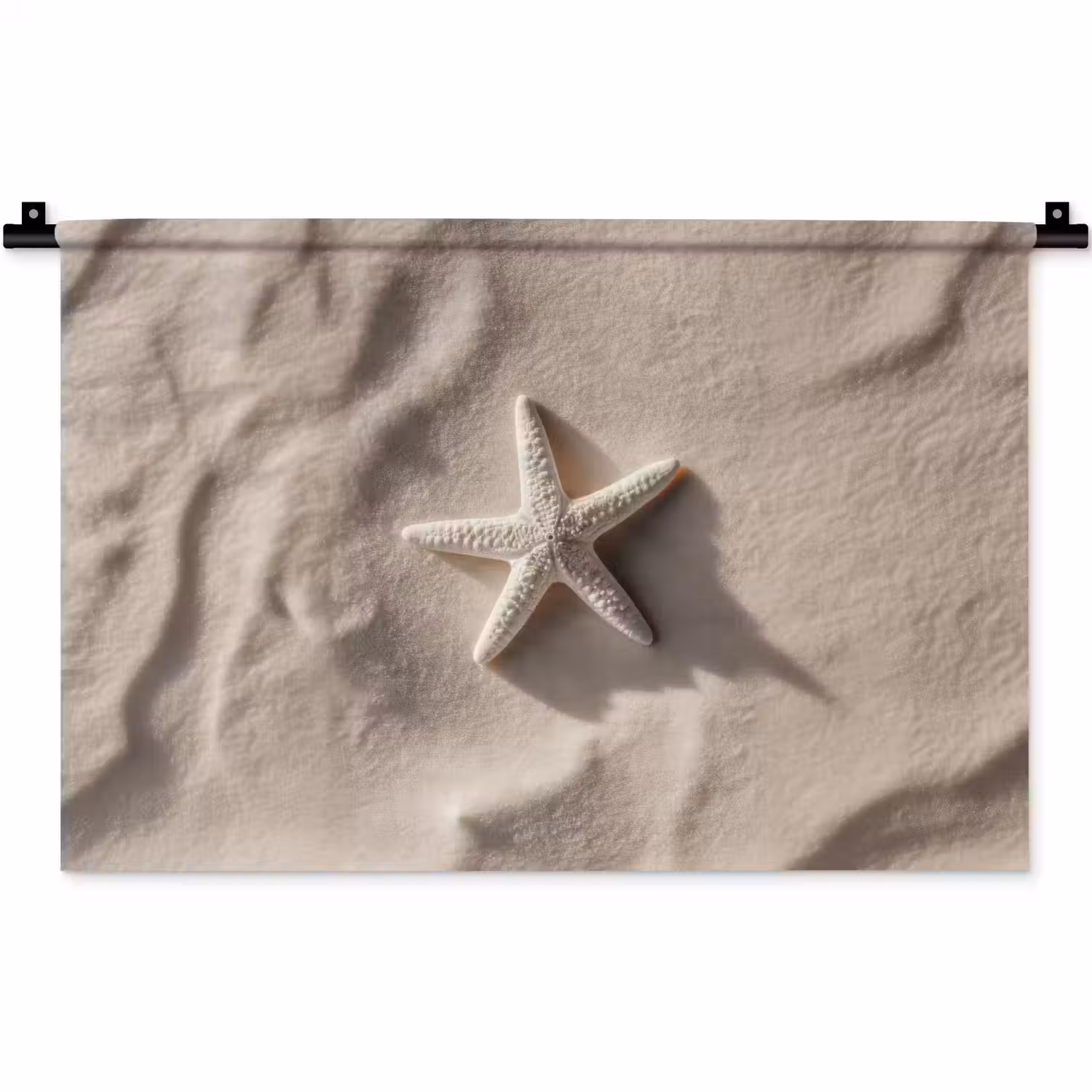Strand - Zeester - Zand - Beige Wandkleed katoen klein -zz3d