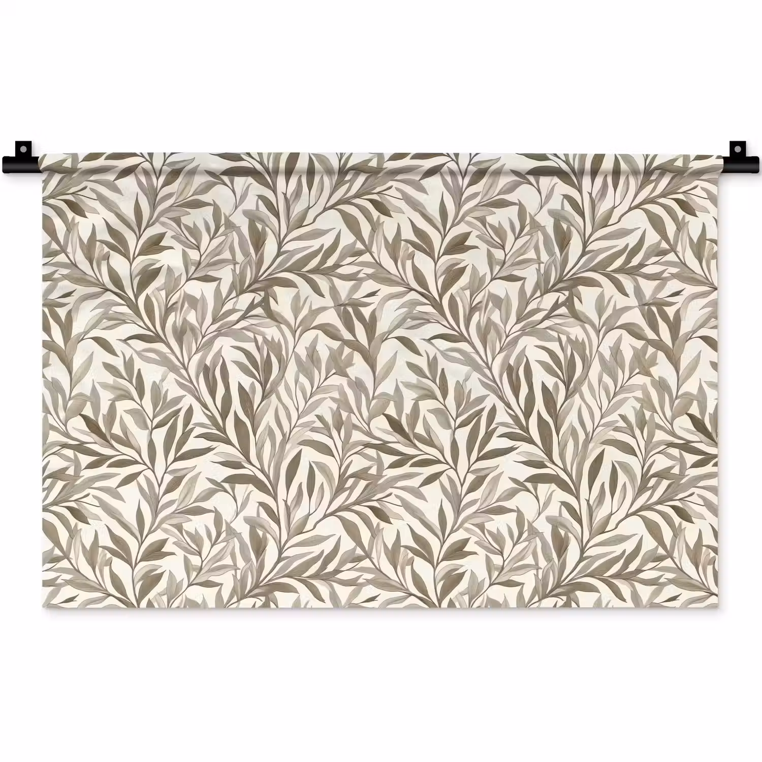 Takken - Botanisch - Taupe Wandkleed katoen klein 269 -zz3d