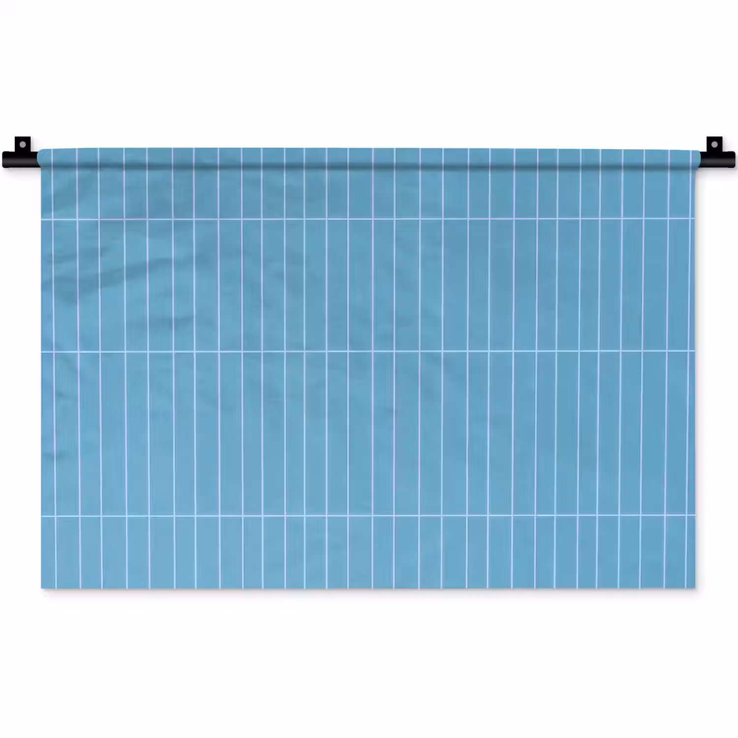 Tegel - Langwerpig - Patroon - Blauw Wandkleed katoen klein 269 -zz3d