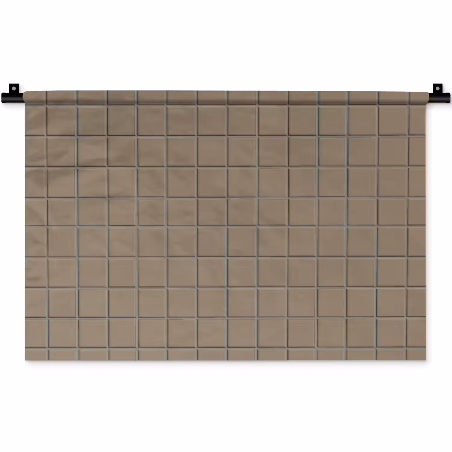 Tegel - Patroon - Taupe Wandkleed katoen klein 269 -zz3d