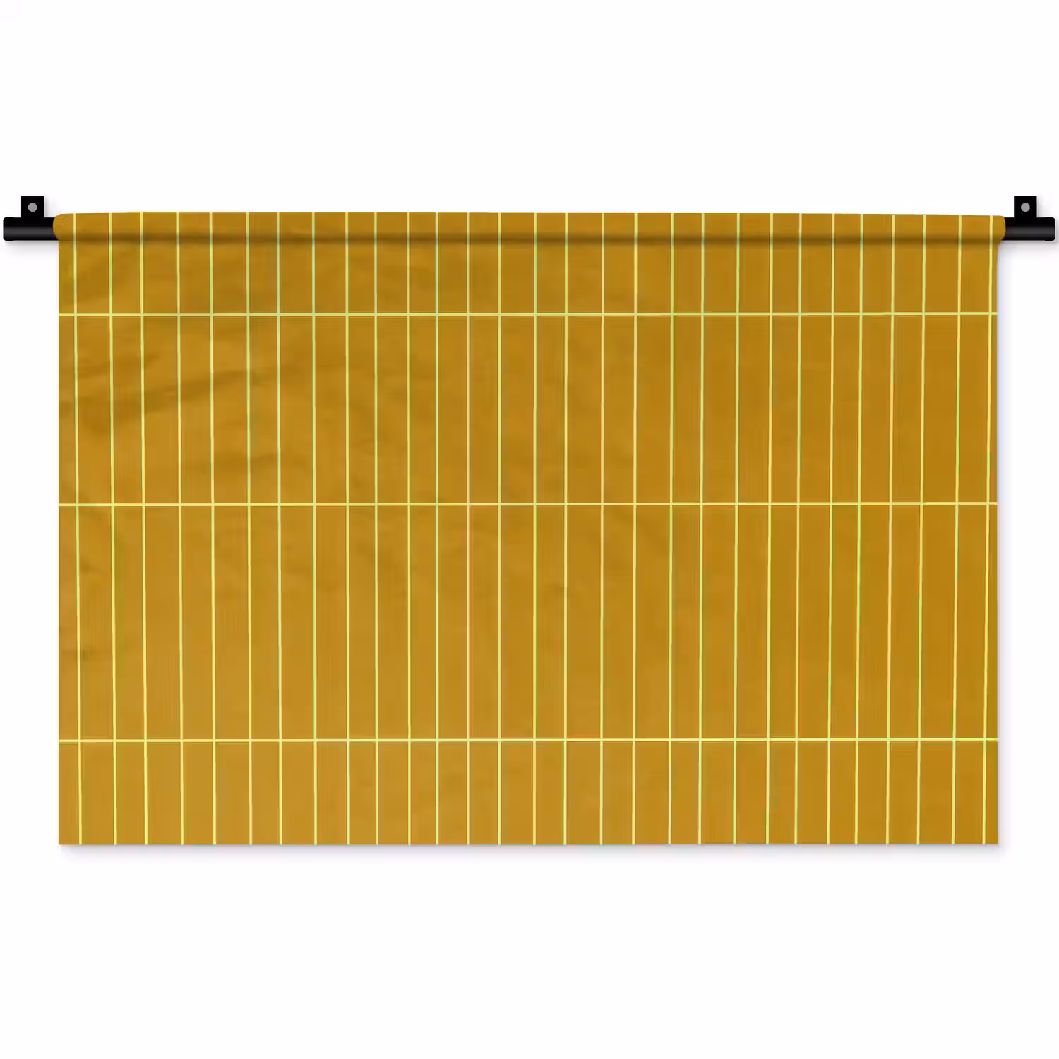 Tegels - Verticaal - Mosterdgeel Wandkleed katoen klein 269 -zz3d