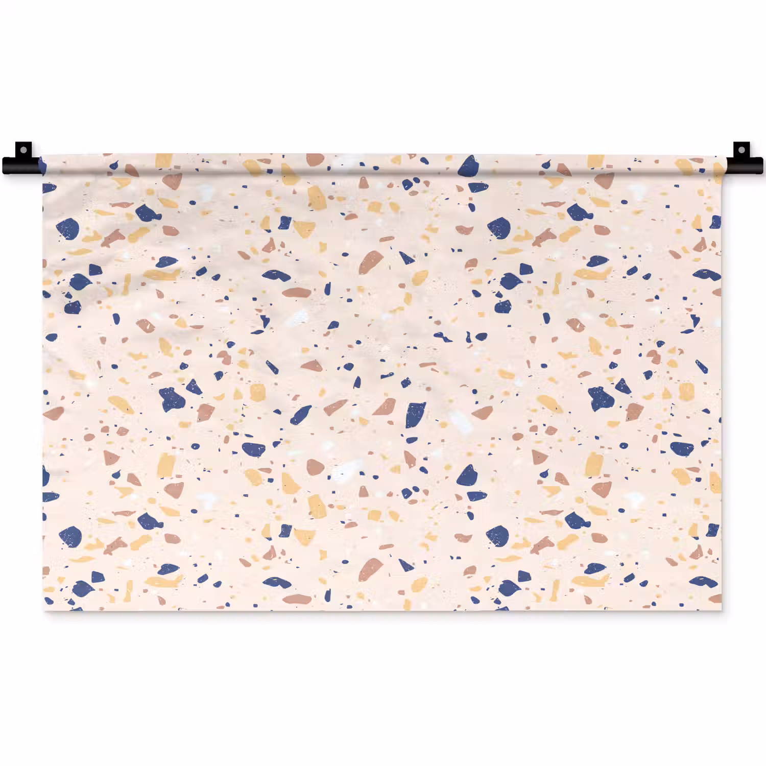 Terrazzo - Patroon - Kleurrijk - Indigo Wandkleed katoen klein 269 -zz3d