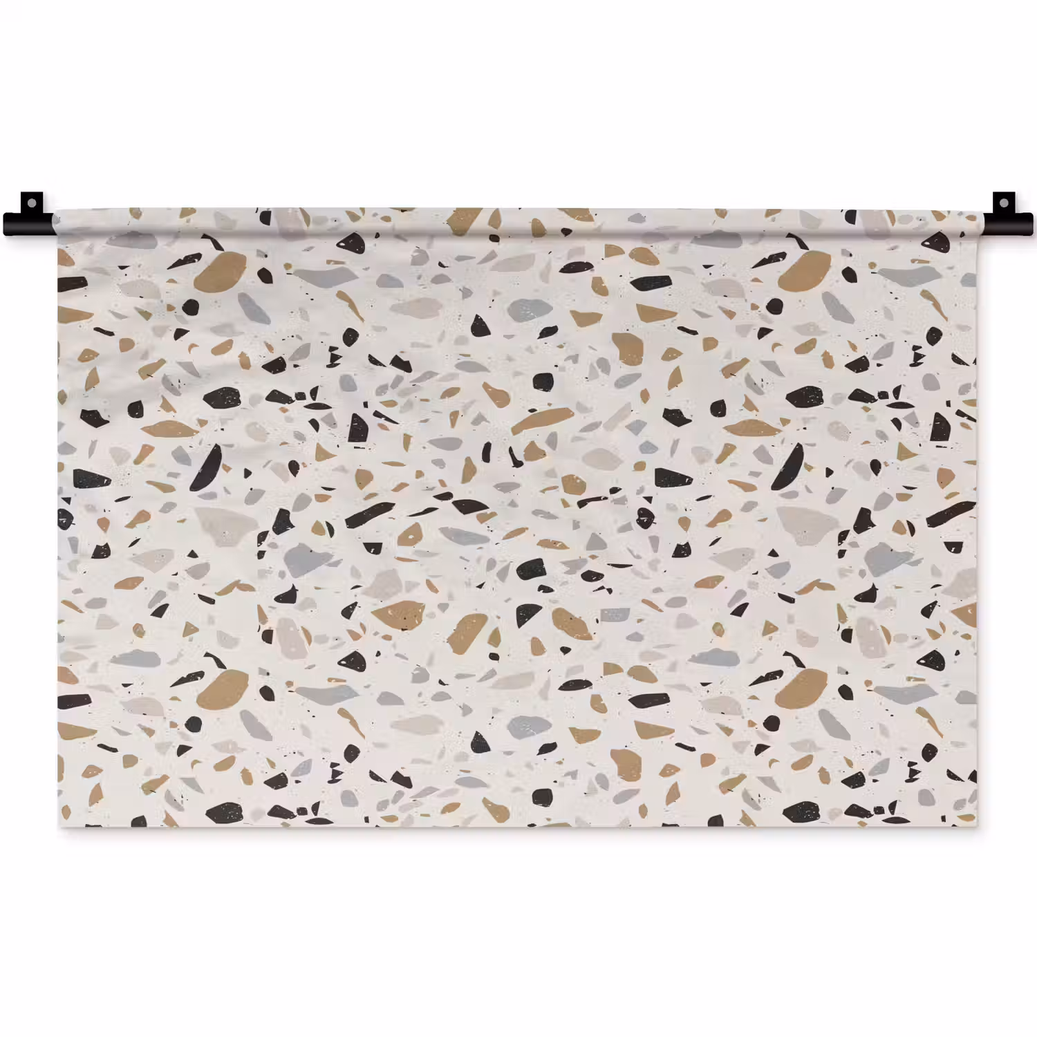 Terrazzo - Patroon - Staal Wandkleed katoen klein 269 -zz3d