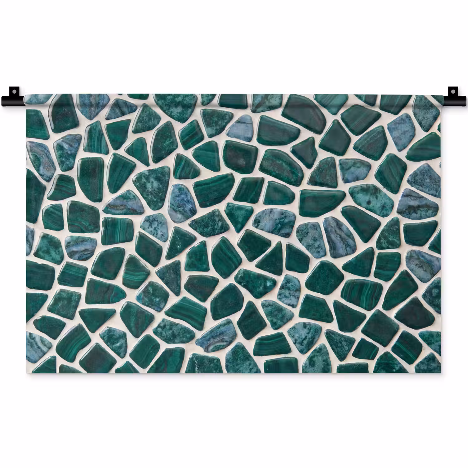 Textuur - Steen - Groen - Abstract - Patroon Wandkleed katoen klein -zz3d